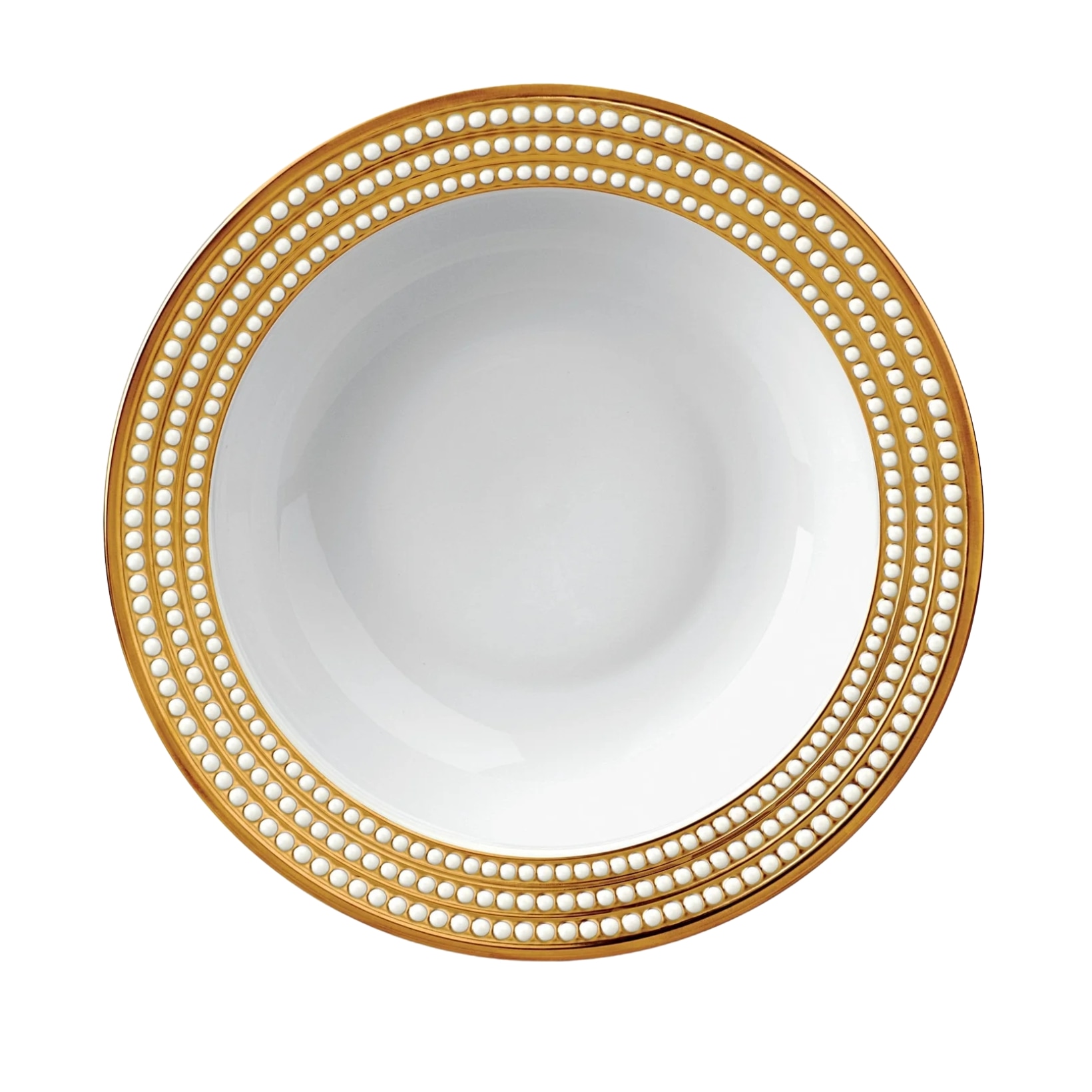 L'Objet, Perlée gold, Serving bowl with rim