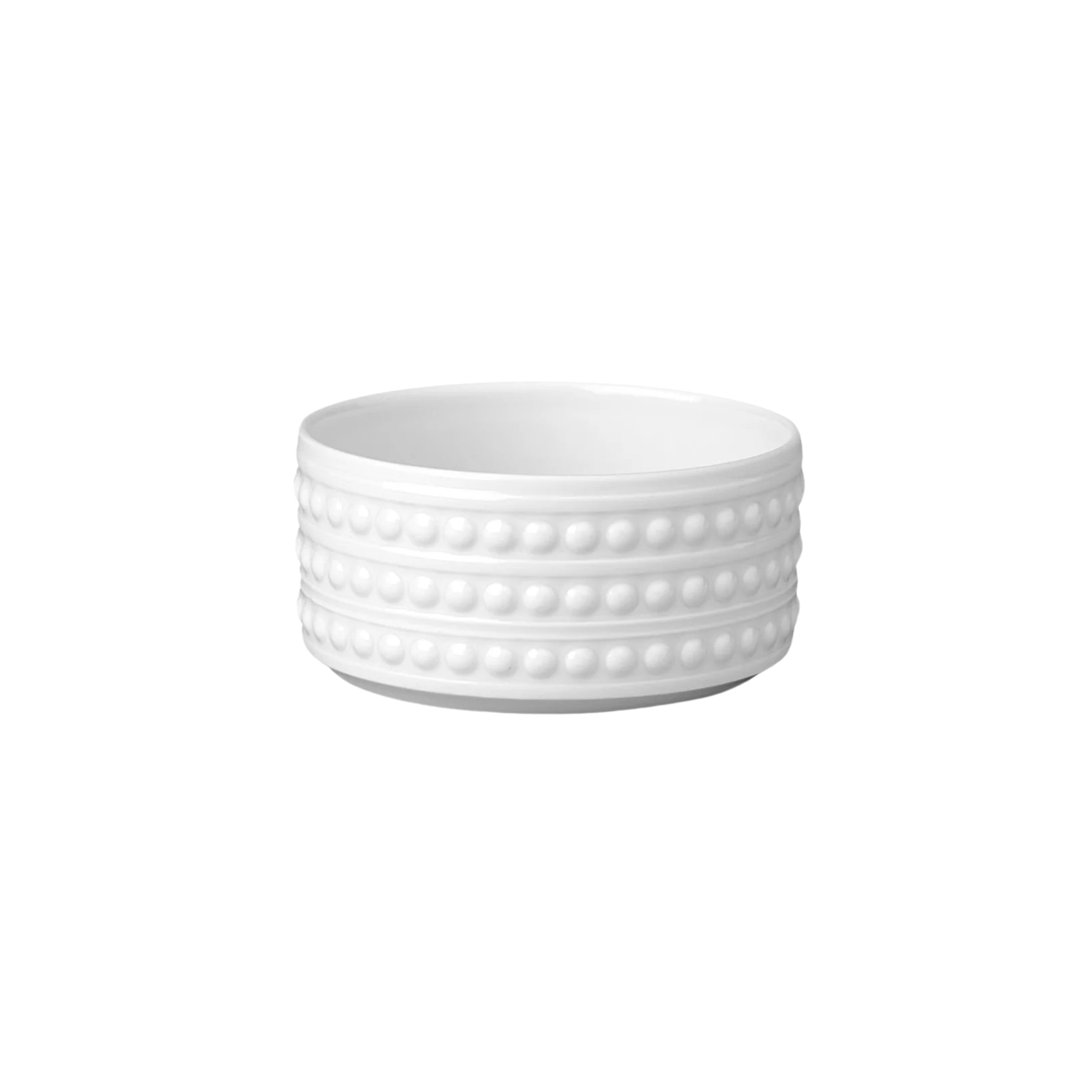 L'Objet, Perlée white, Deep bowl, small