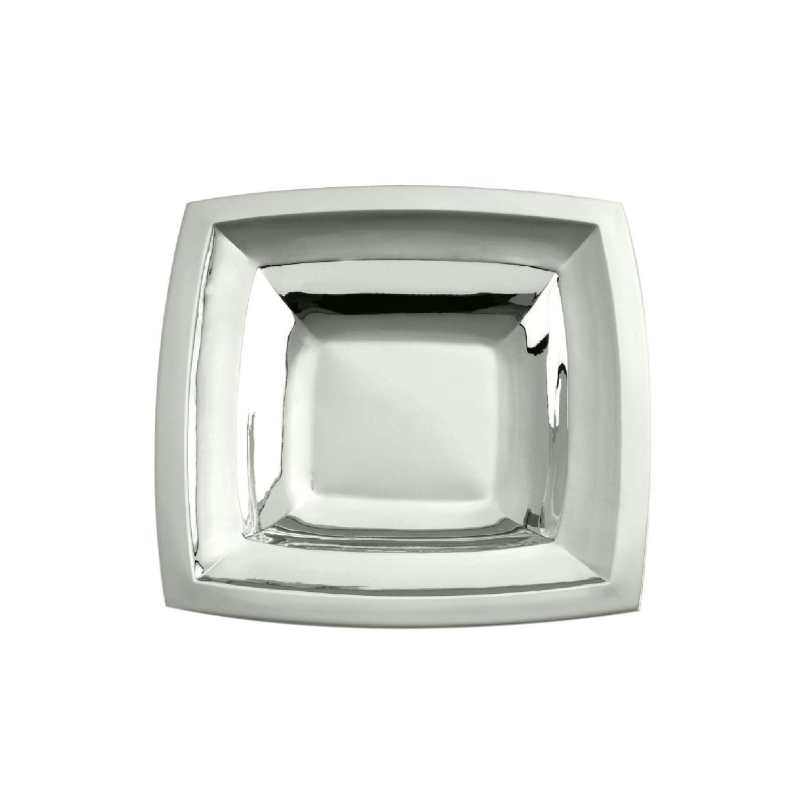 Schiavon, Essentia table accessories, silver plated, Edged square serving dish