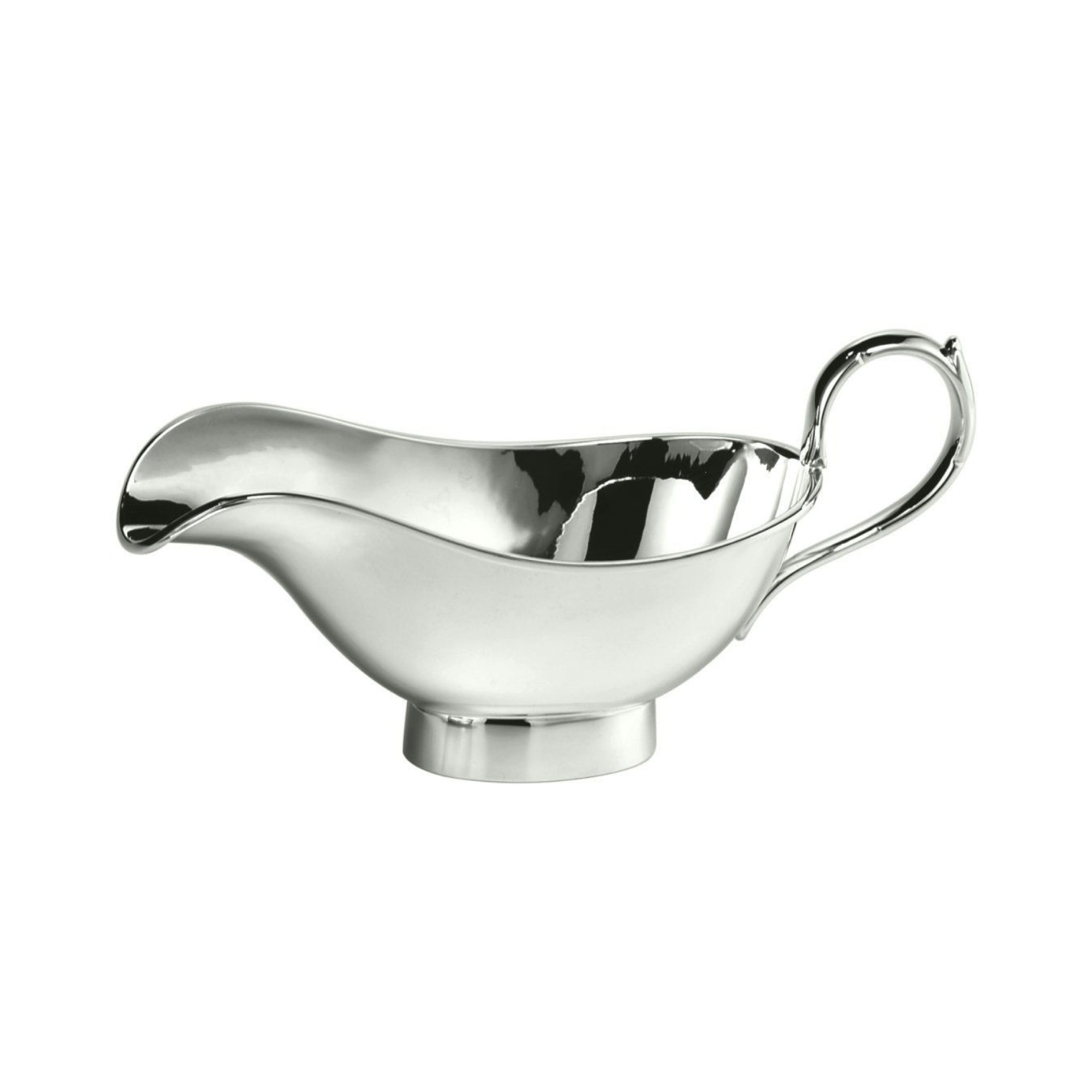 Schiavon, Essentia table accessories, silver plated, Oval gravy boat