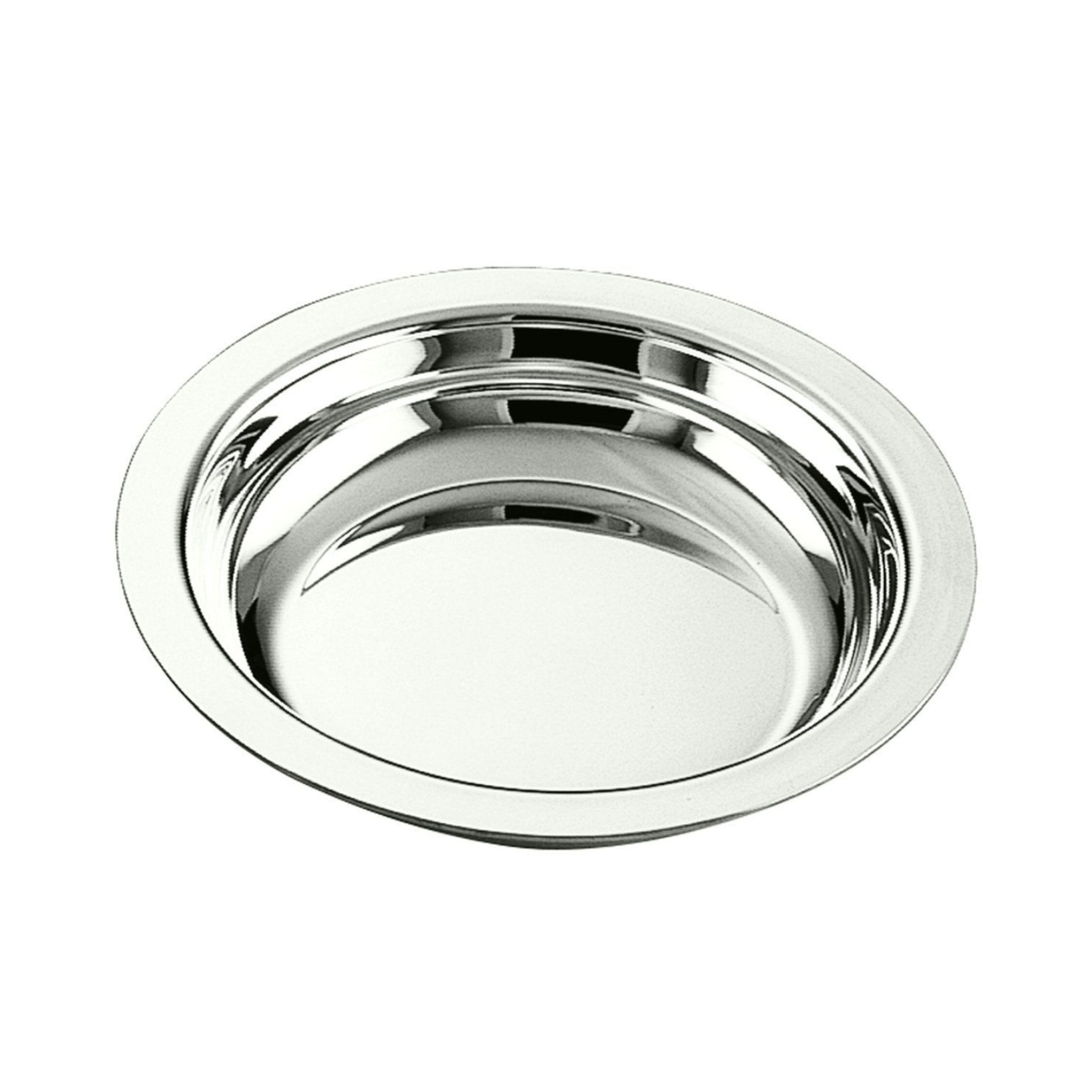 Schiavon, Essentia plates and bowls, silver plated, Round bowl with edge