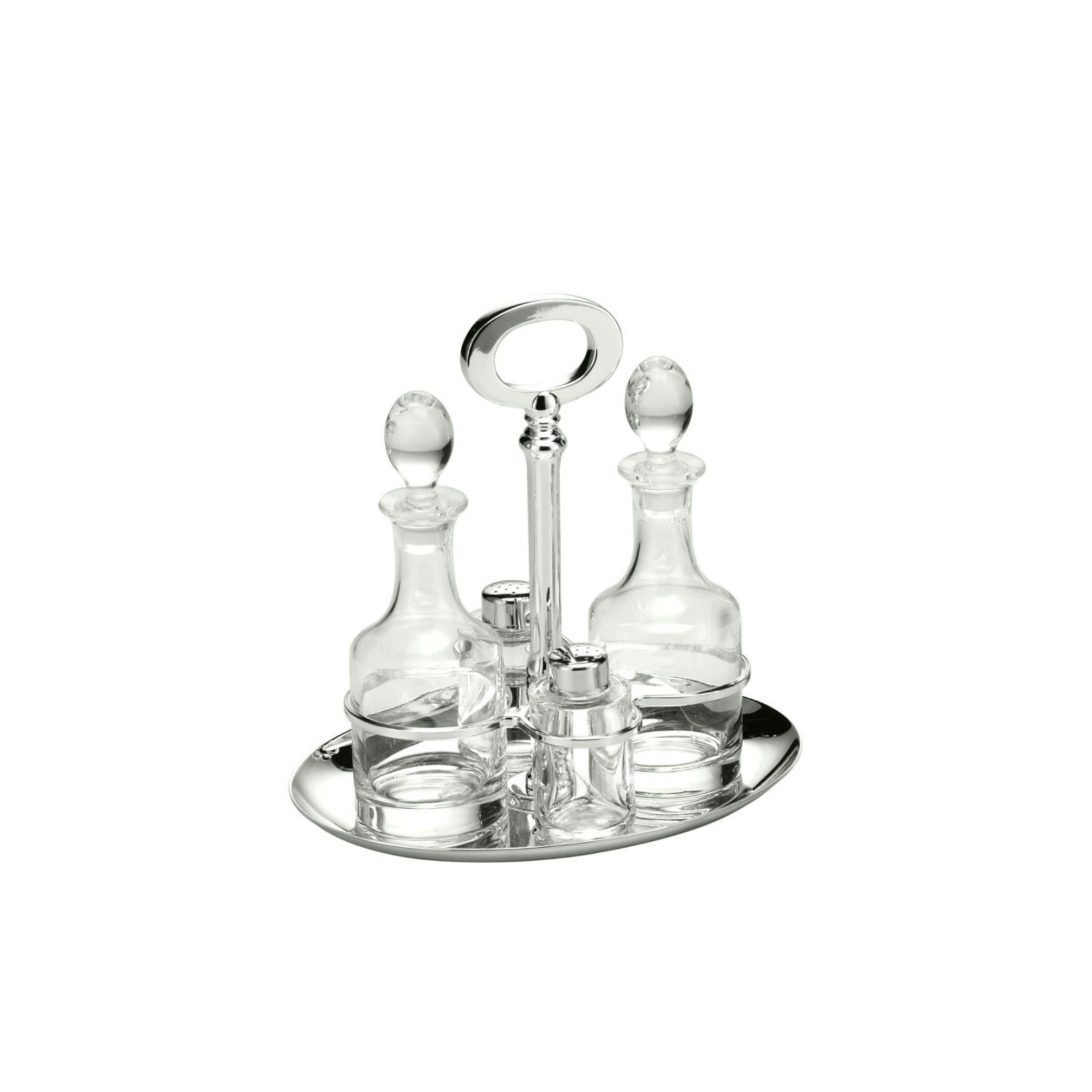 Schiavon, Essentia table accessories, silver plated, Oval cruet