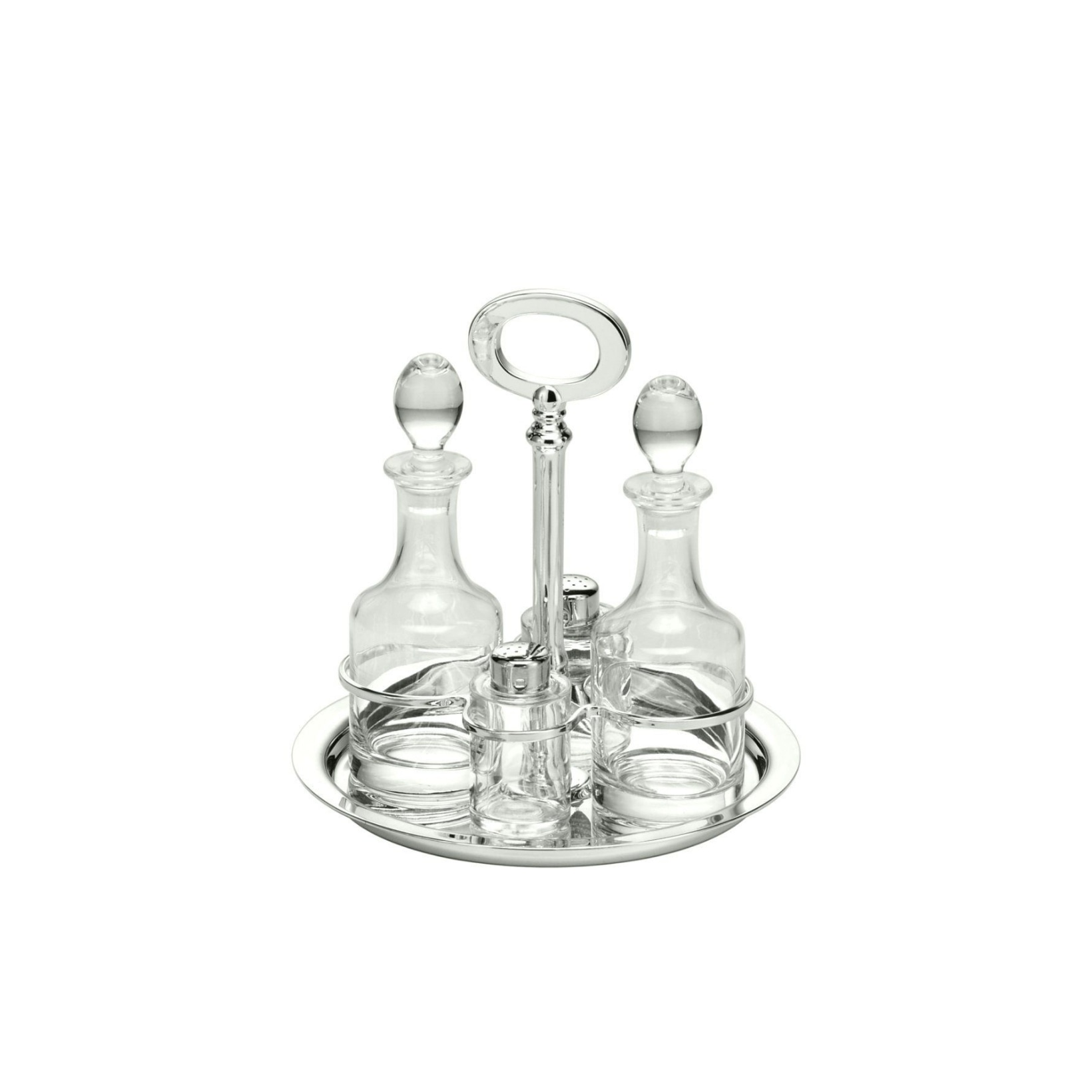 Schiavon, Essentia table accessories, silver plated, Round cruet