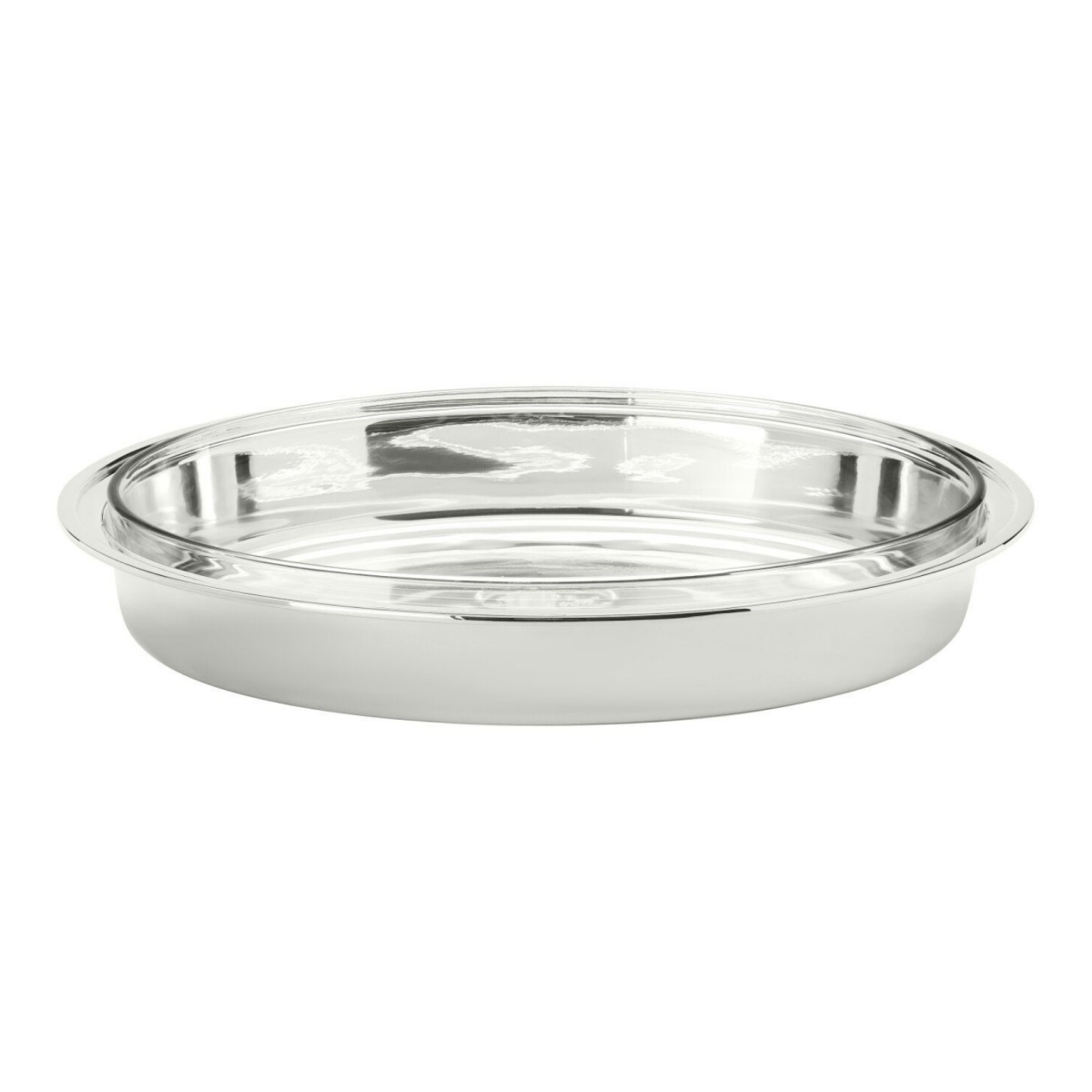 Schiavon, Essentia table accessories, silver plated, Oval serving dish with pyrex