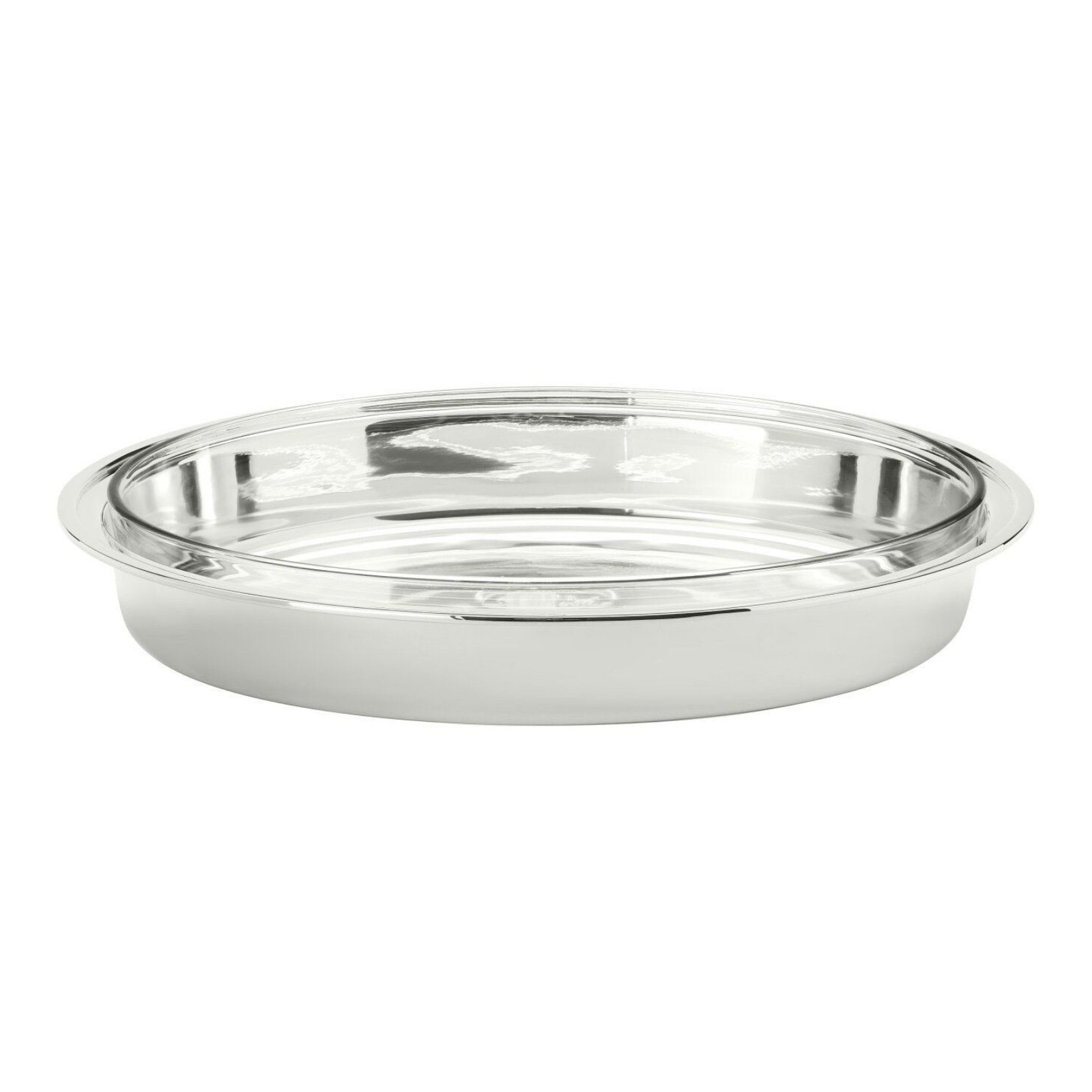 Schiavon, Essentia table accessories, silver plated, Oval serving dish with pyrex