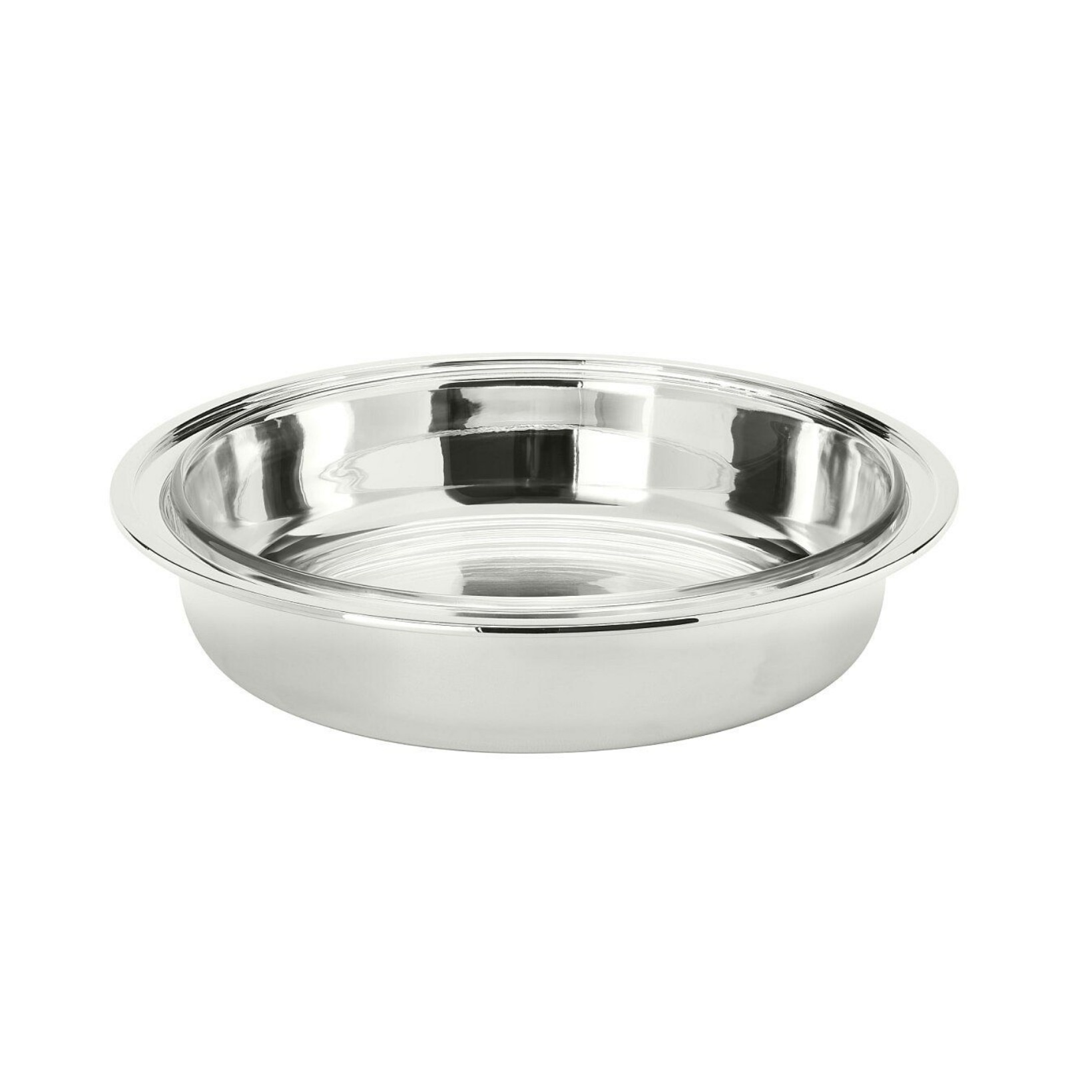 Schiavon, Essentia table accessories, silver plated, Round serving dish with pyrex