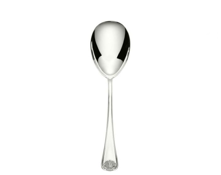 Schiavon, Conchiglia cutlery, silver plated, Rice serving spoon