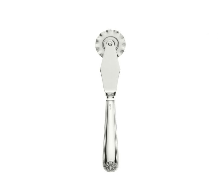 Schiavon, Conchiglia cutlery, silver plated, Pasta cutting wheel