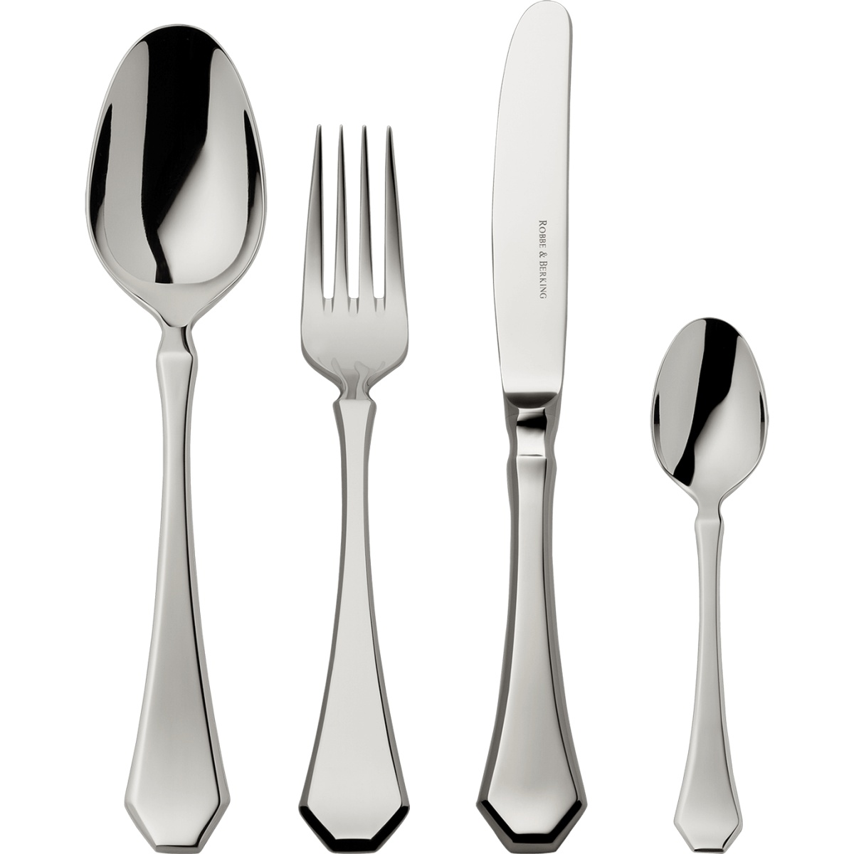 Robbe & Berking, Baltic cutlery, stainless steel, 4-piece set