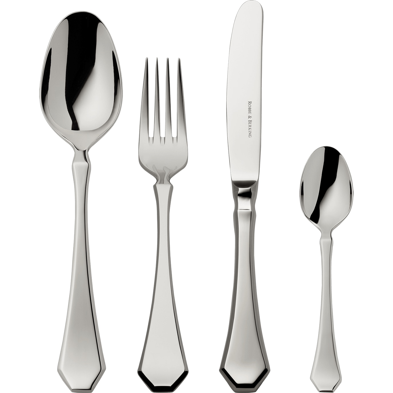 Robbe & Berking, Baltic cutlery, stainless steel, 4-piece set