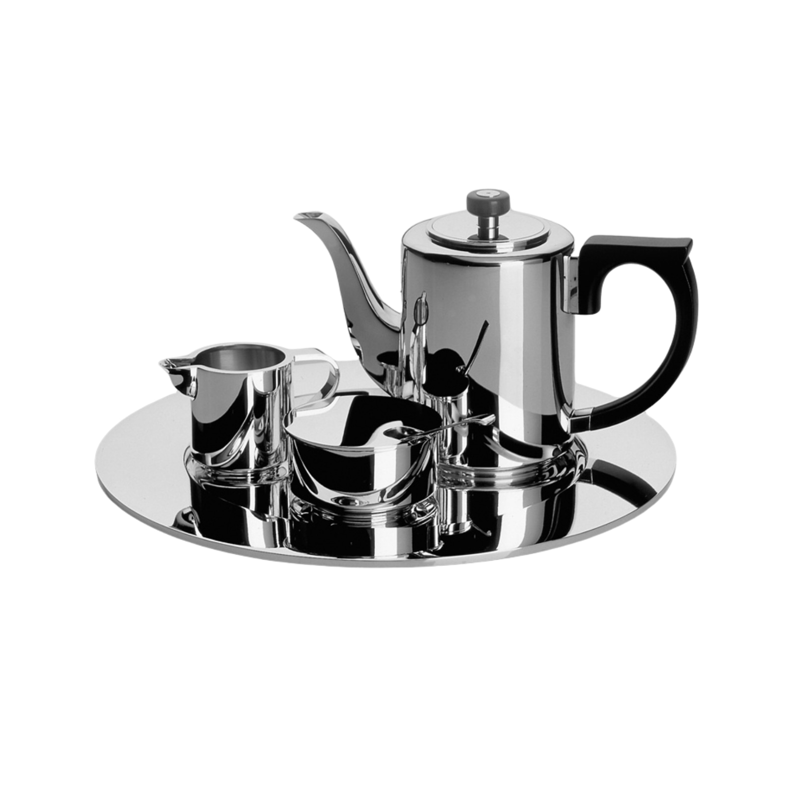 Robbe & Berking, Alta tea and coffee sets, silver plated, Mocha set 3-pieces
