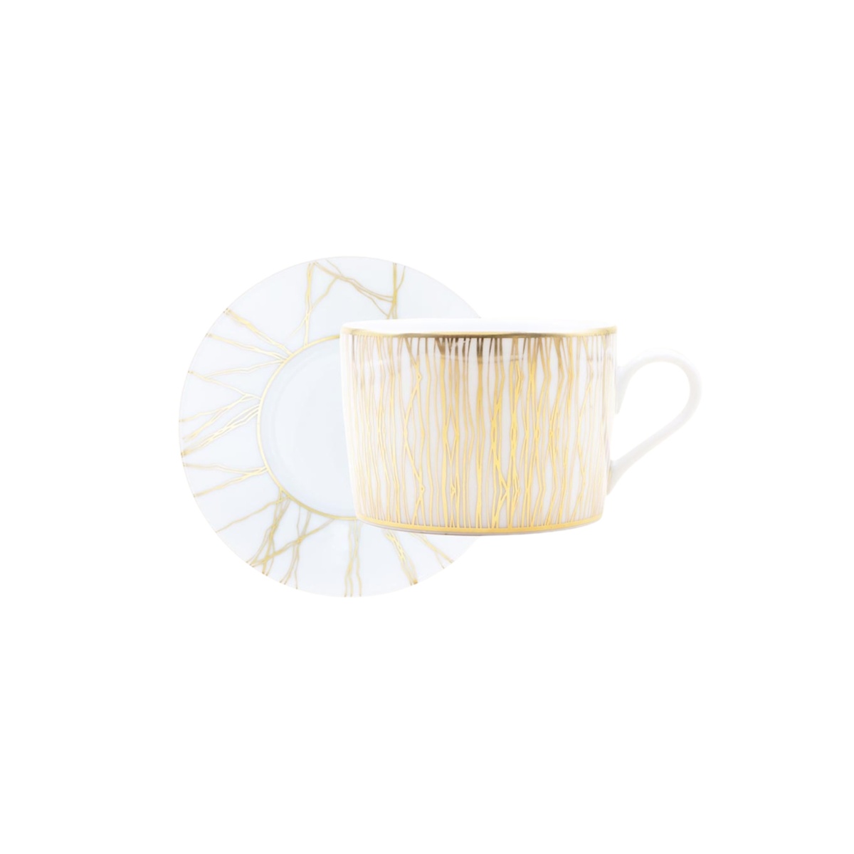 Robert Haviland & C. Parlon, Fil d’Or, Tea cup & saucer