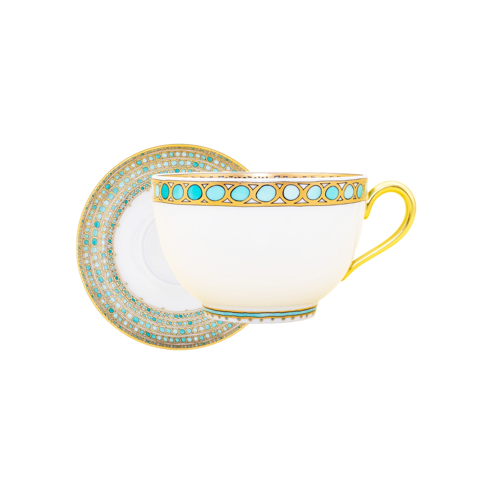 Robert Haviland & C. Parlon, Syracuse Turquoise, Breakfast cup and saucer