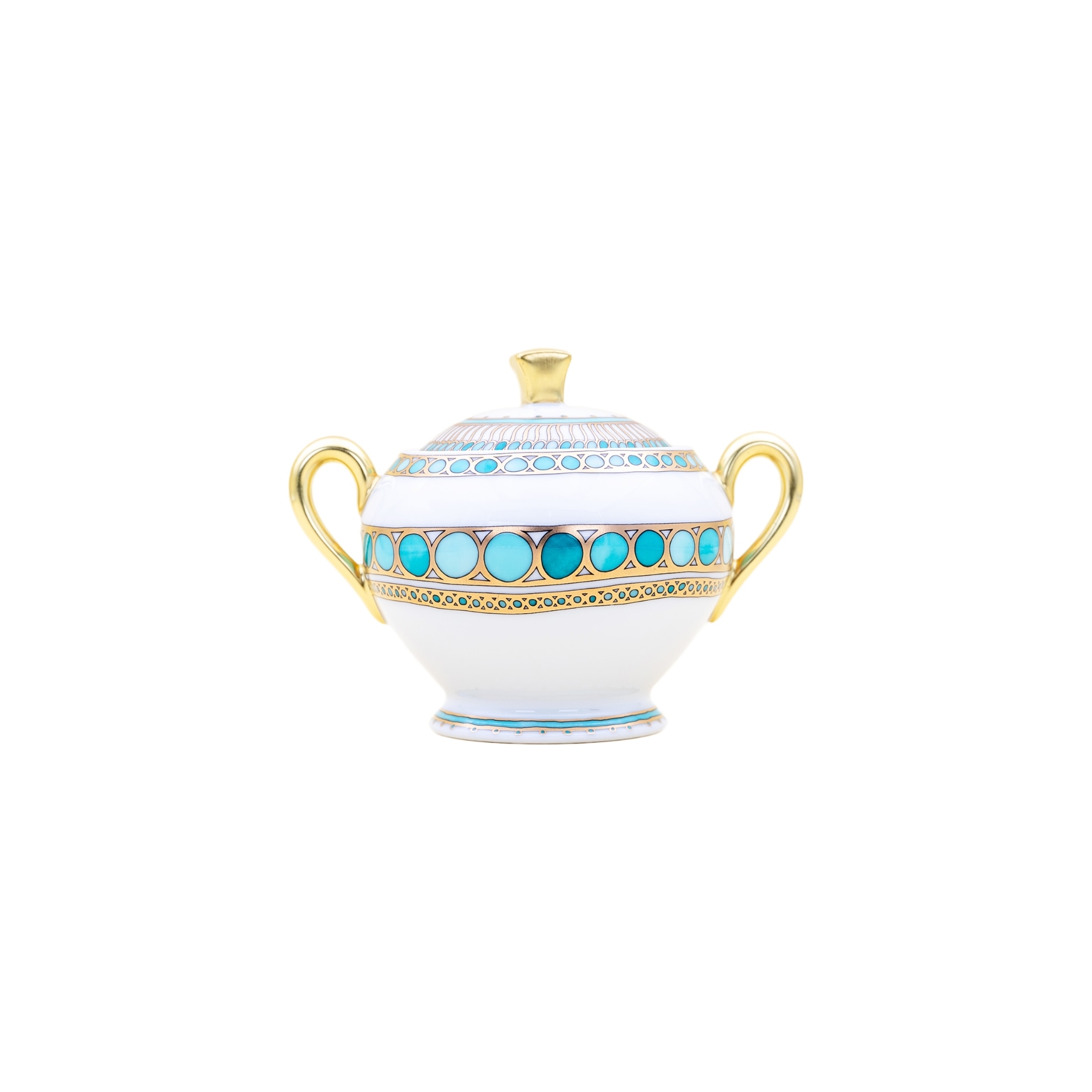 Robert Haviland & C. Parlon, Syracuse Turquoise, Sugar bowl