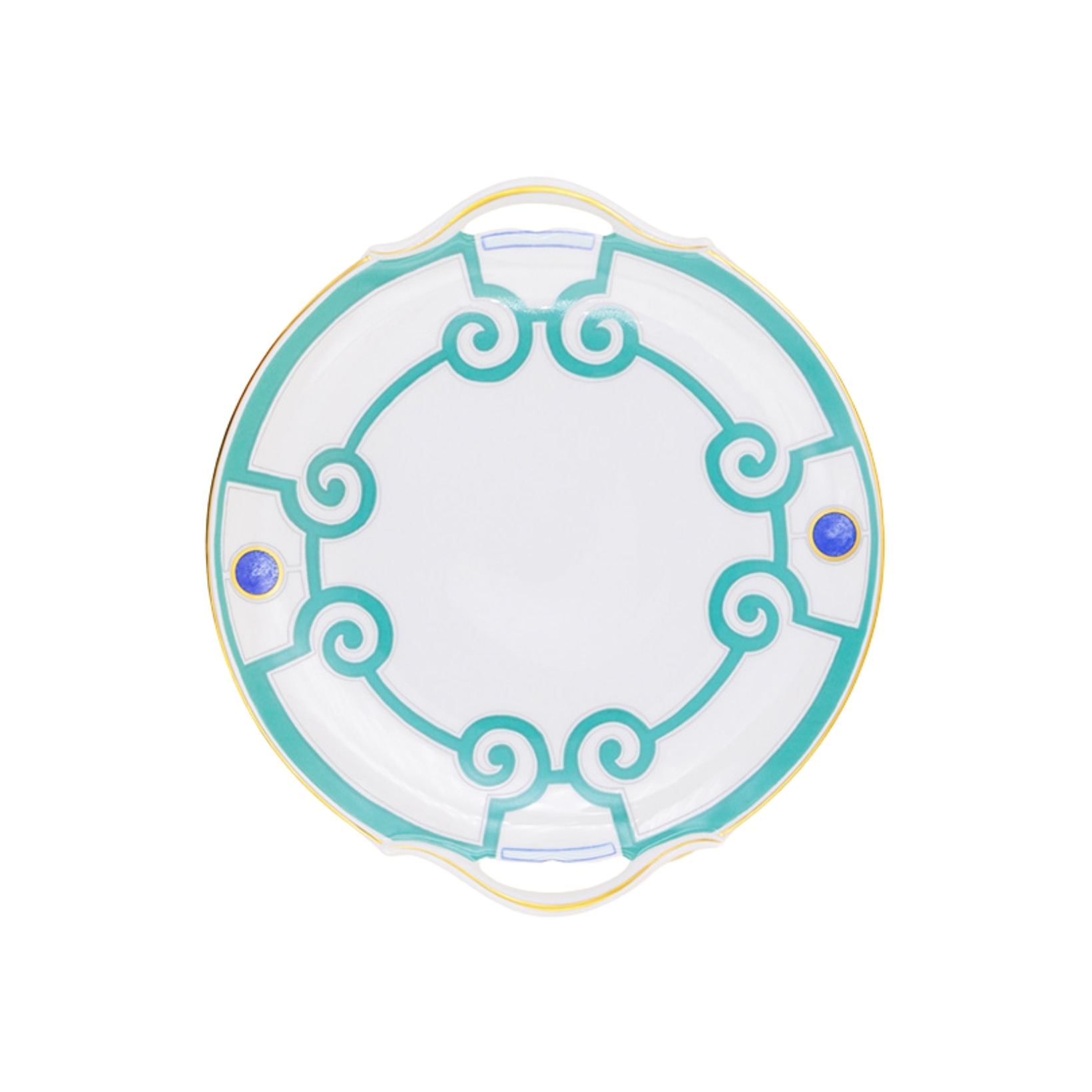 Robert Haviland & C. Parlon, Grand parc, Round cake dish with handle