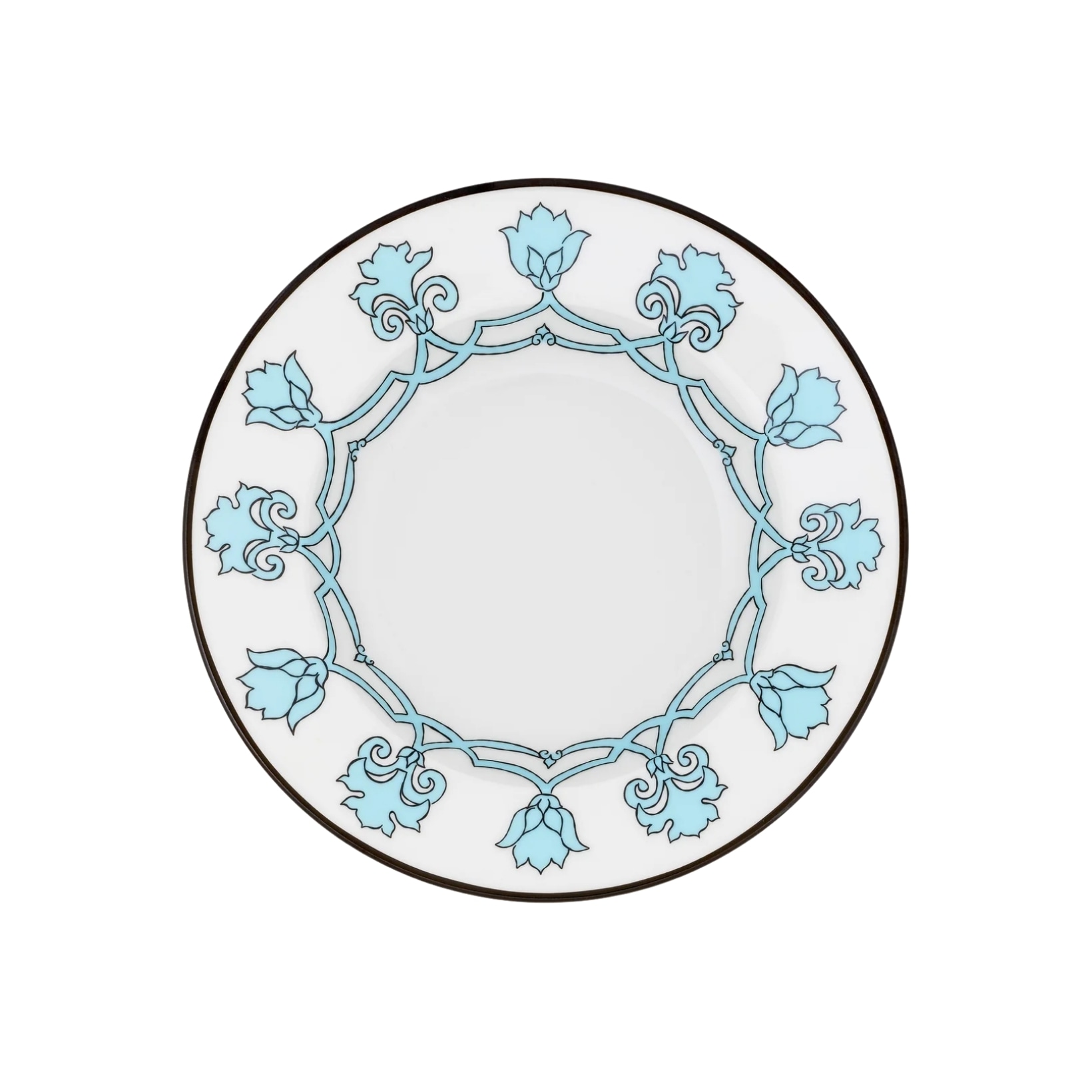 Pinto, Jaipur, Soup plate, aqua