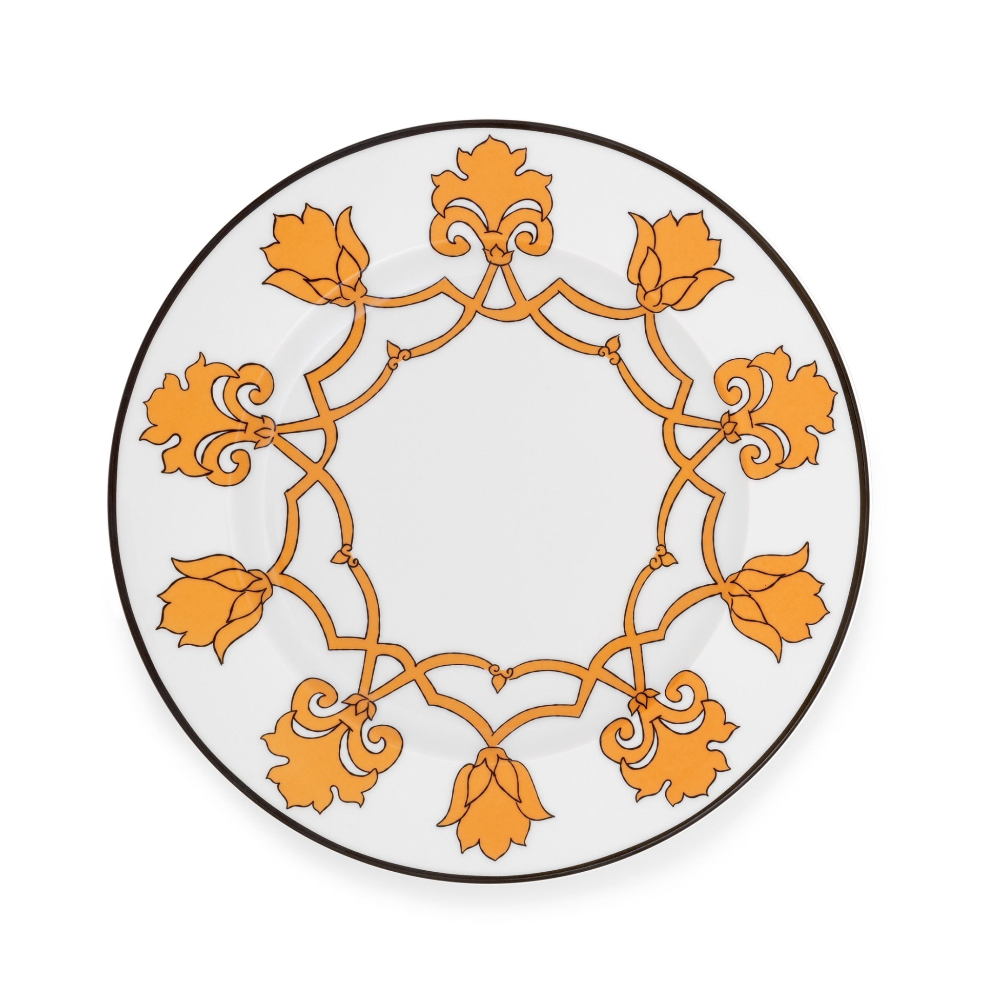 Pinto, Jaipur, Dinner plate, orange