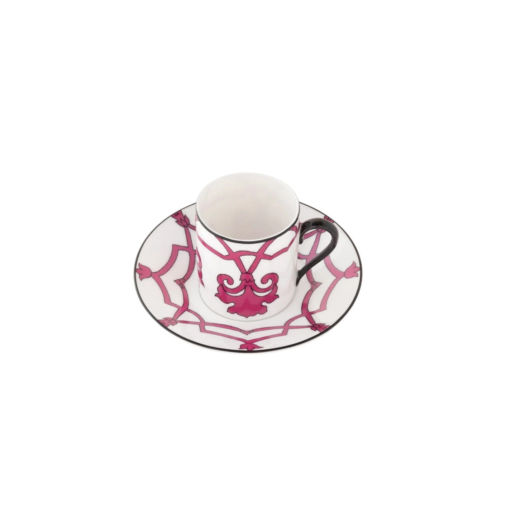 Pinto, Jaipur, Coffee cup and saucer, pink