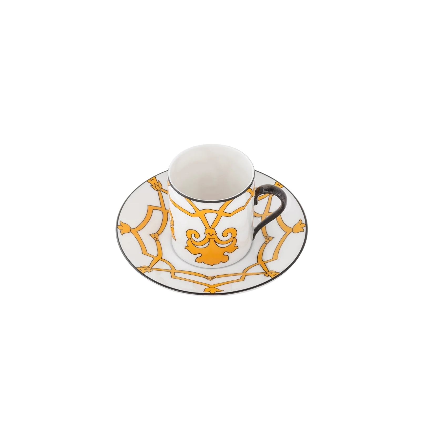 Pinto, Jaipur, Coffee cup and saucer, yellow