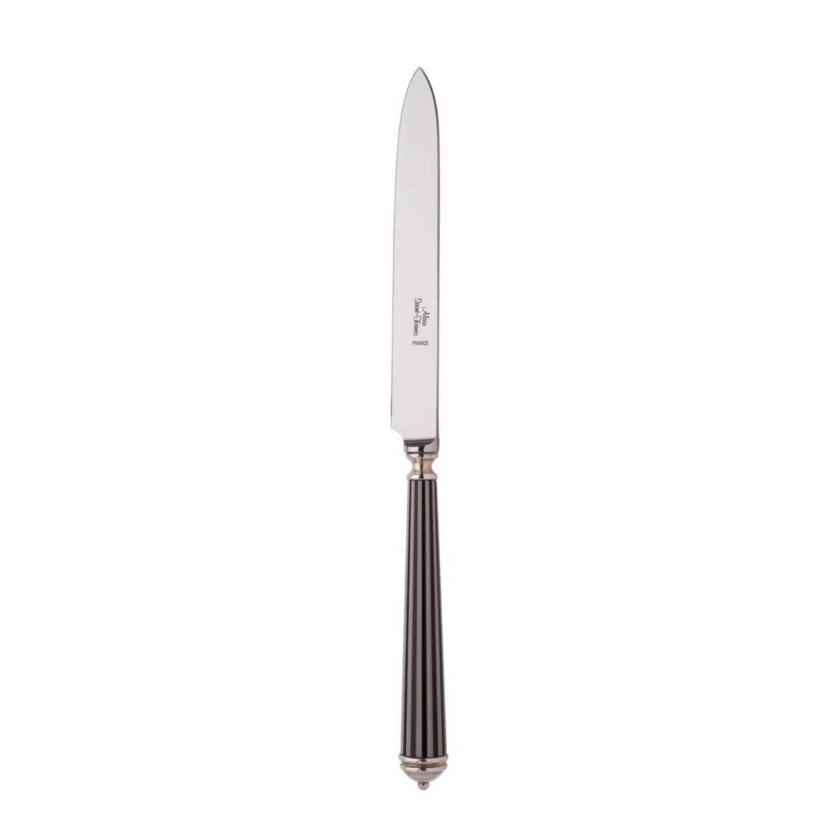 Alain Saint-Joanis, Lignes black, silver plated, Table knife