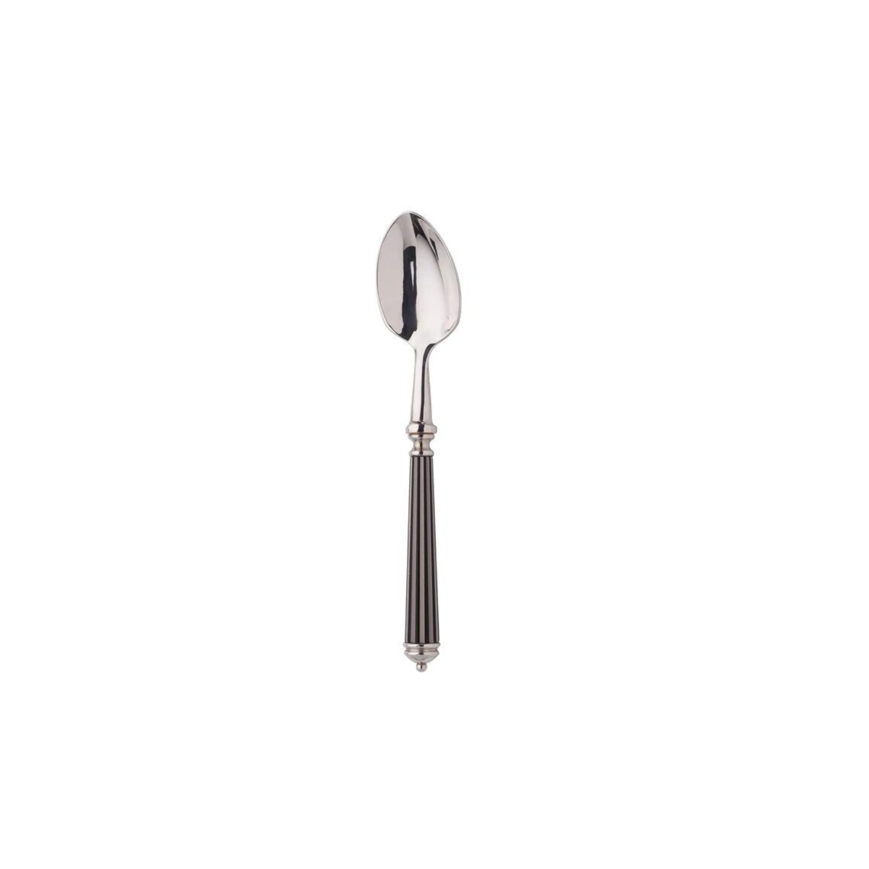 Alain Saint-Joanis, Lignes black, silver plated, Tea spoon