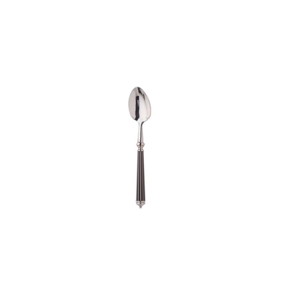 Alain Saint-Joanis, Lignes black, silver plated, Moka spoon