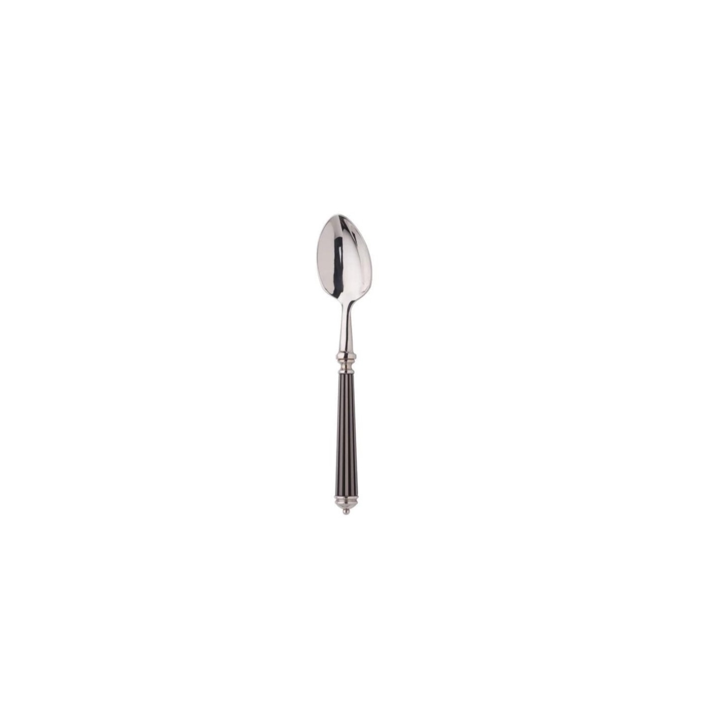 Alain Saint-Joanis, Lignes black, silver plated, Moka spoon
