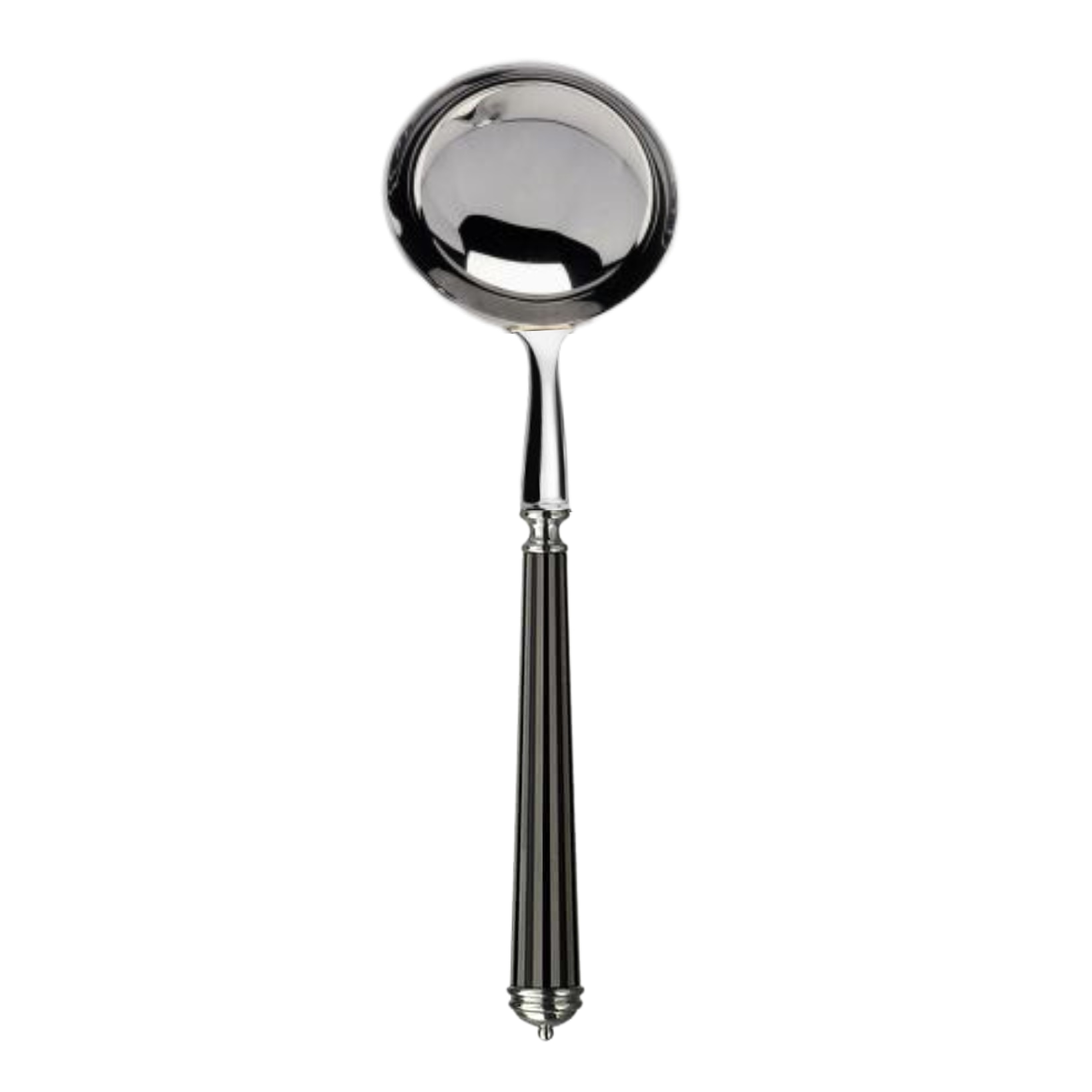 Alain Saint-Joanis, Lignes black, silver plated, Cream ladle