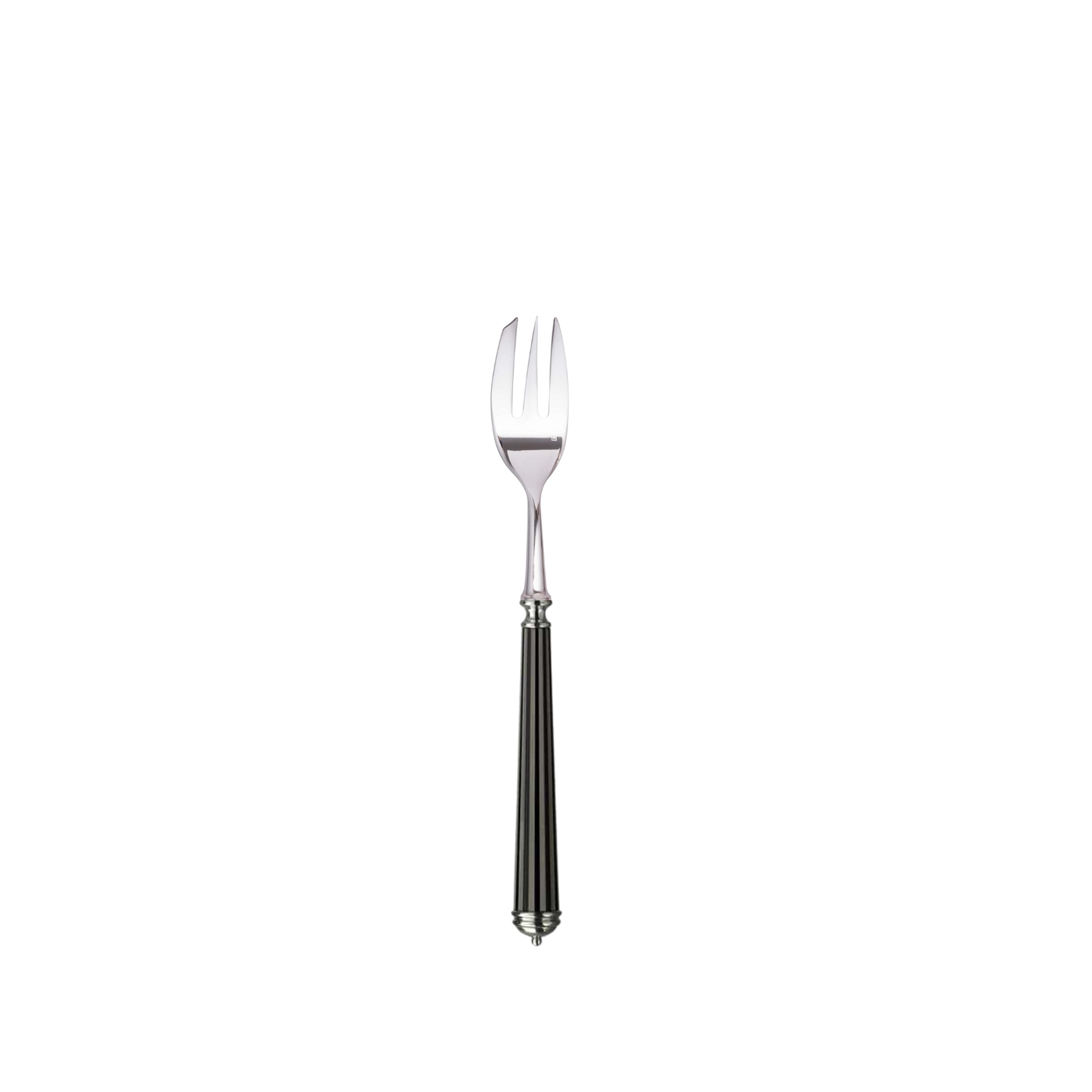 Alain Saint-Joanis, Lignes black, silver plated, Cake fork
