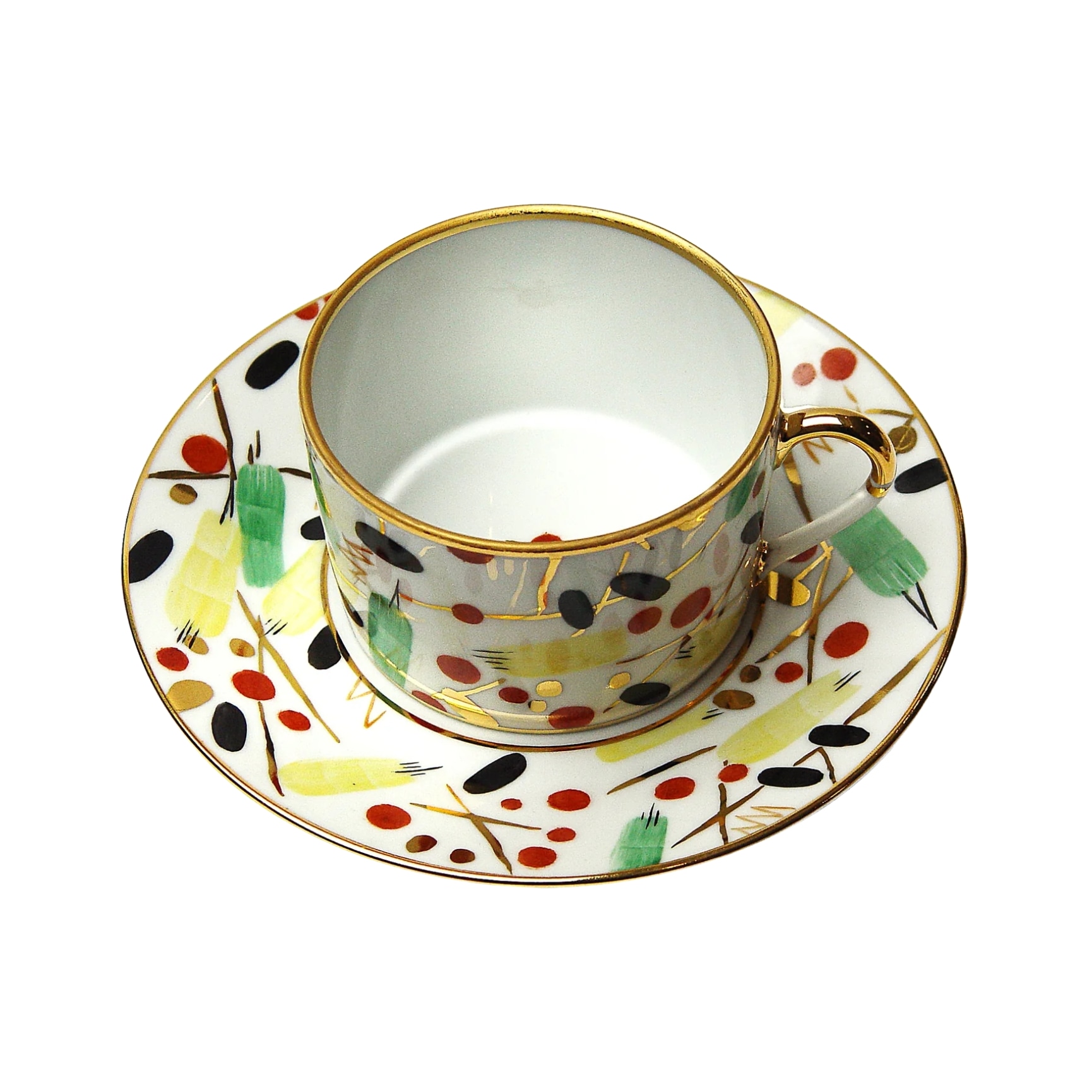 Pinto, Renouveau Russe, Tea cup and saucer