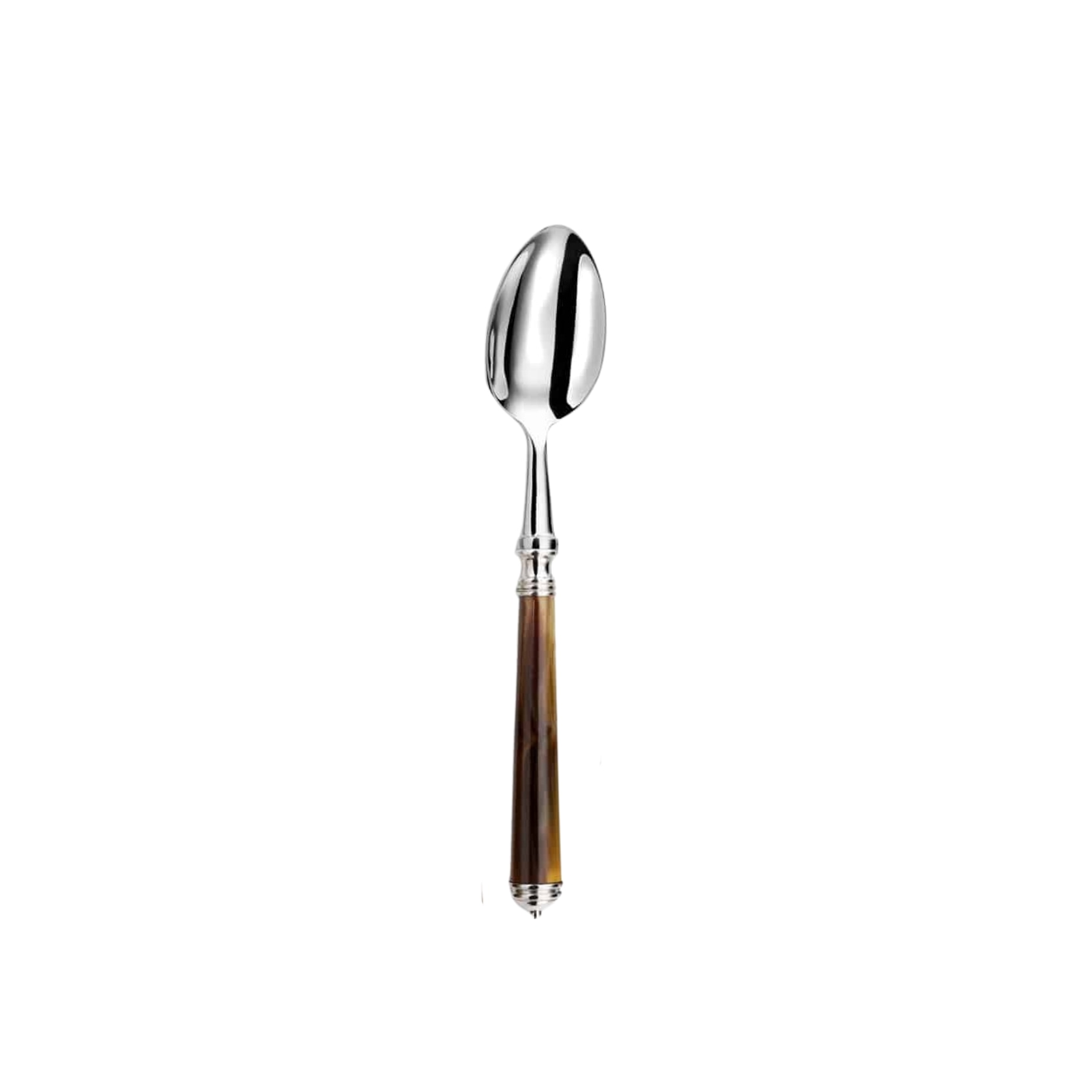 Alain Saint-Joanis, Marbella Dark Horn, silver plated, Dessert spoon