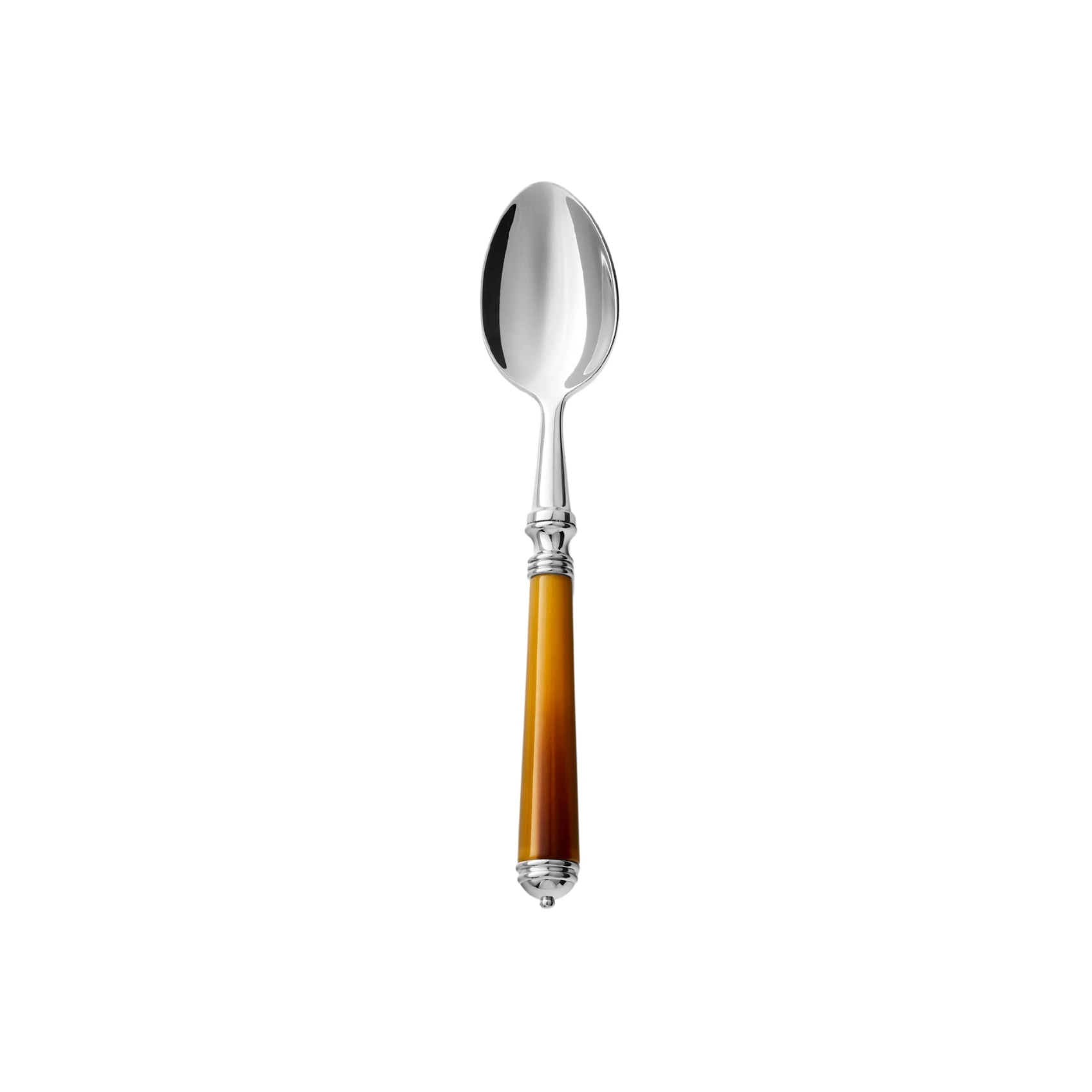 Alain Saint-Joanis, Marbella Dark Horn, silver plated, Tea spoon