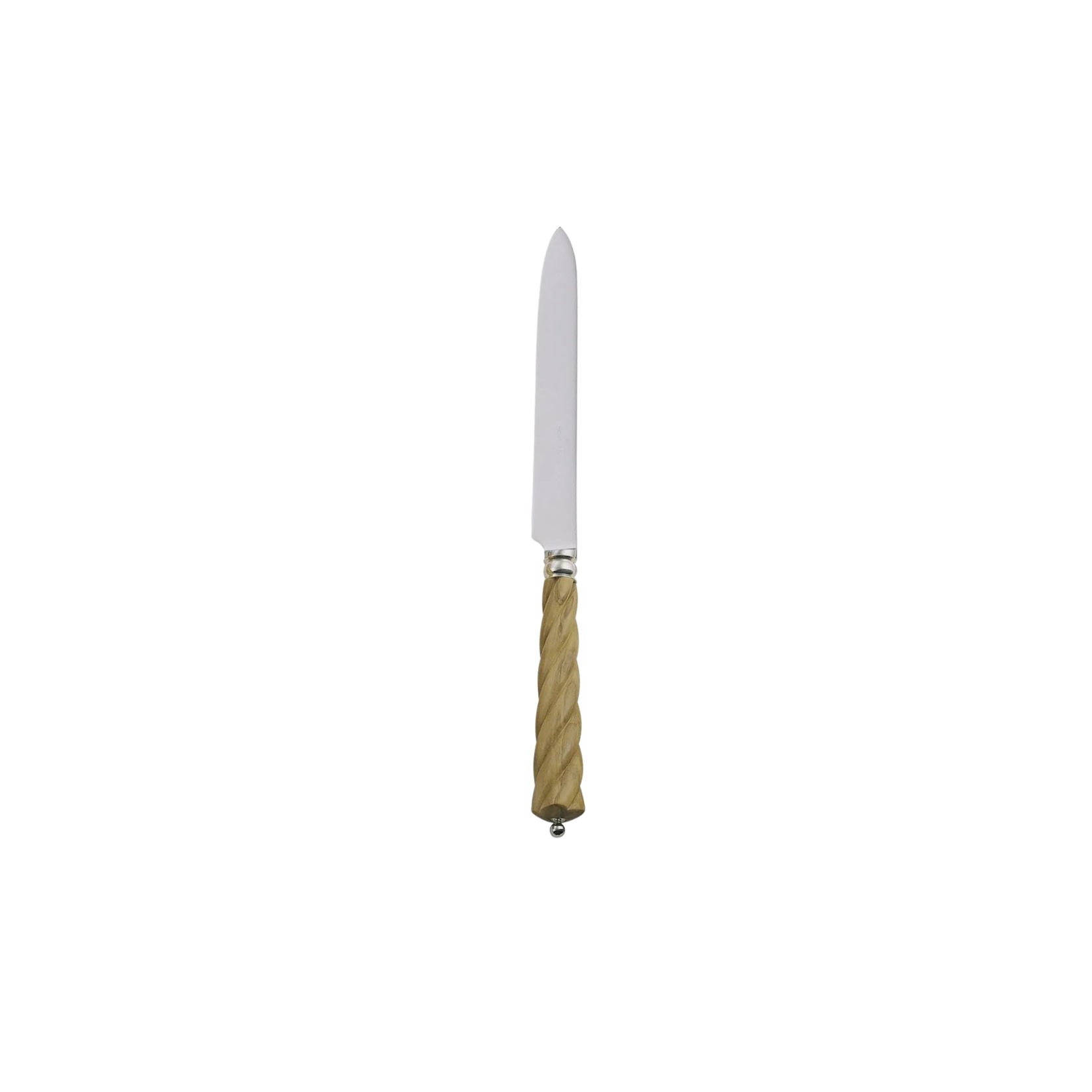 Alain Saint-Joanis, Mistral Olivewood, silver plated, Dessert knife