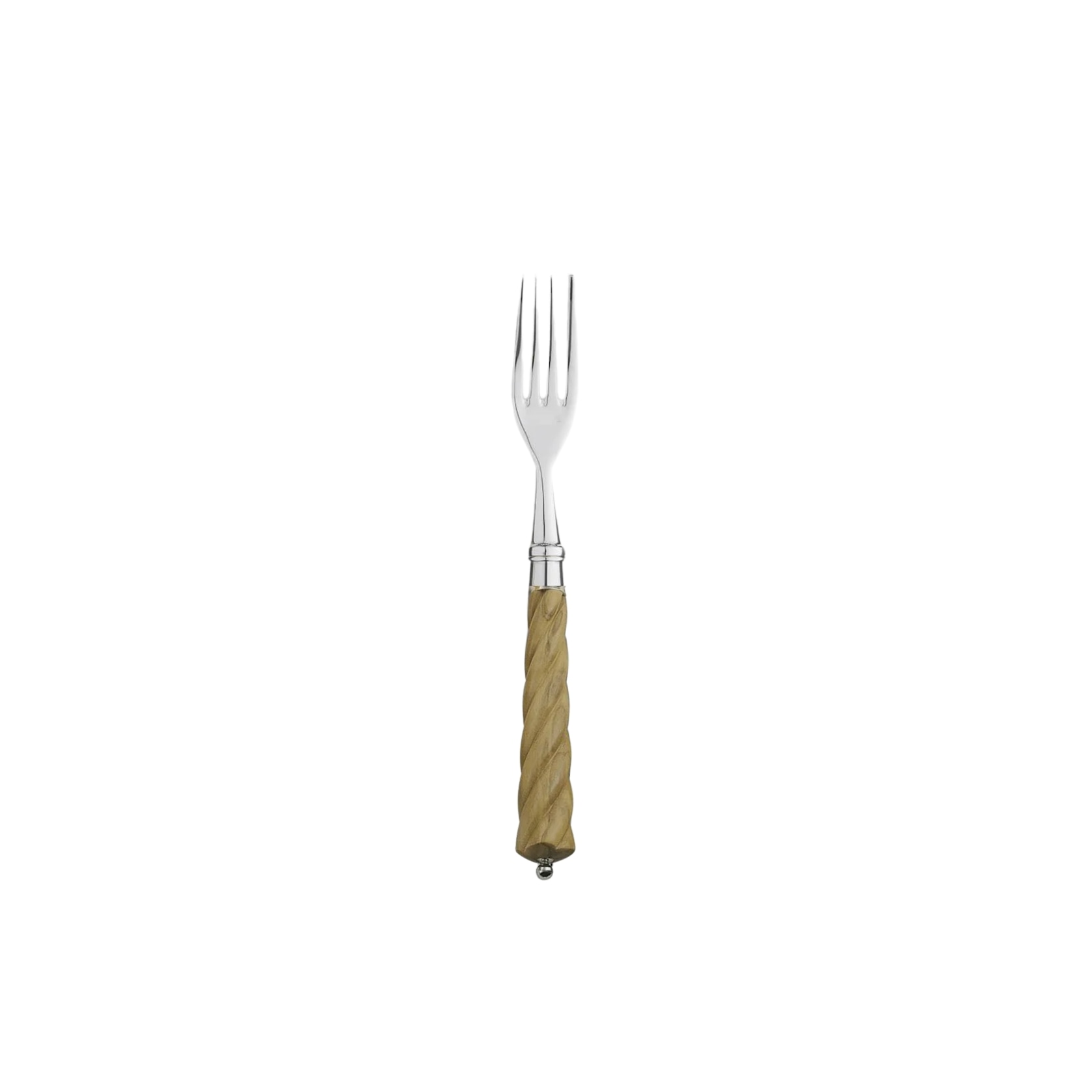 Alain Saint-Joanis, Mistral Olivewood, silver plated, Dessert fork