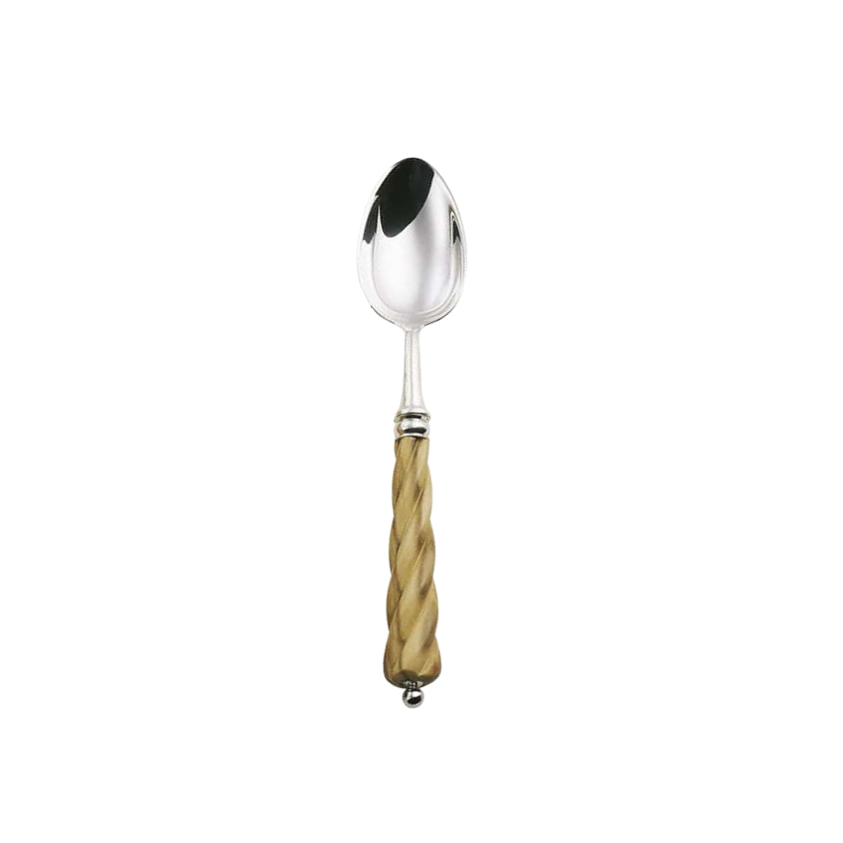 Alain Saint-Joanis, Mistral Olivewood, silver plated, Dessert spoon