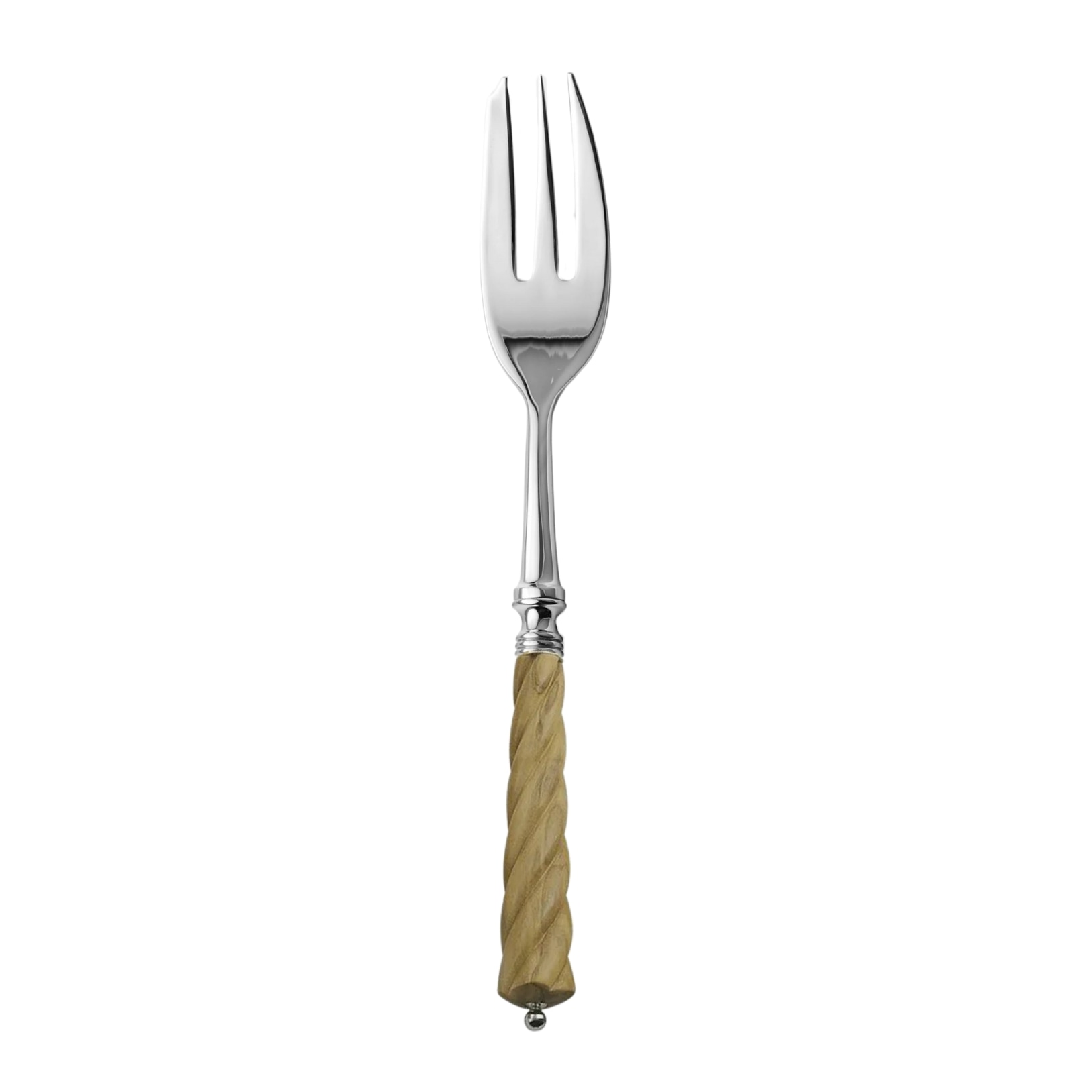 Alain Saint-Joanis, Mistral Olivewood, silver plated, Serving fork