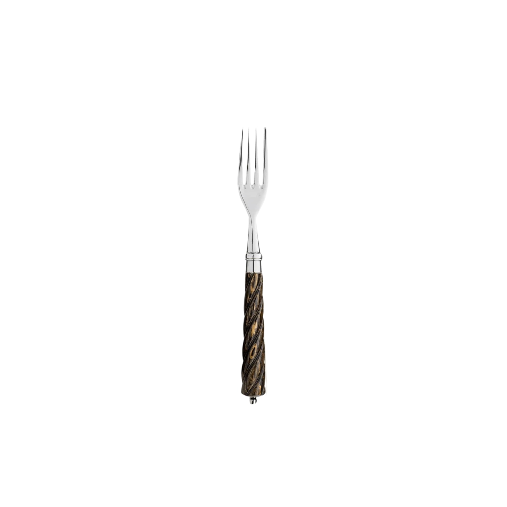 Alain Saint-Joanis, Mistral Black, silver plated, Dessert fork