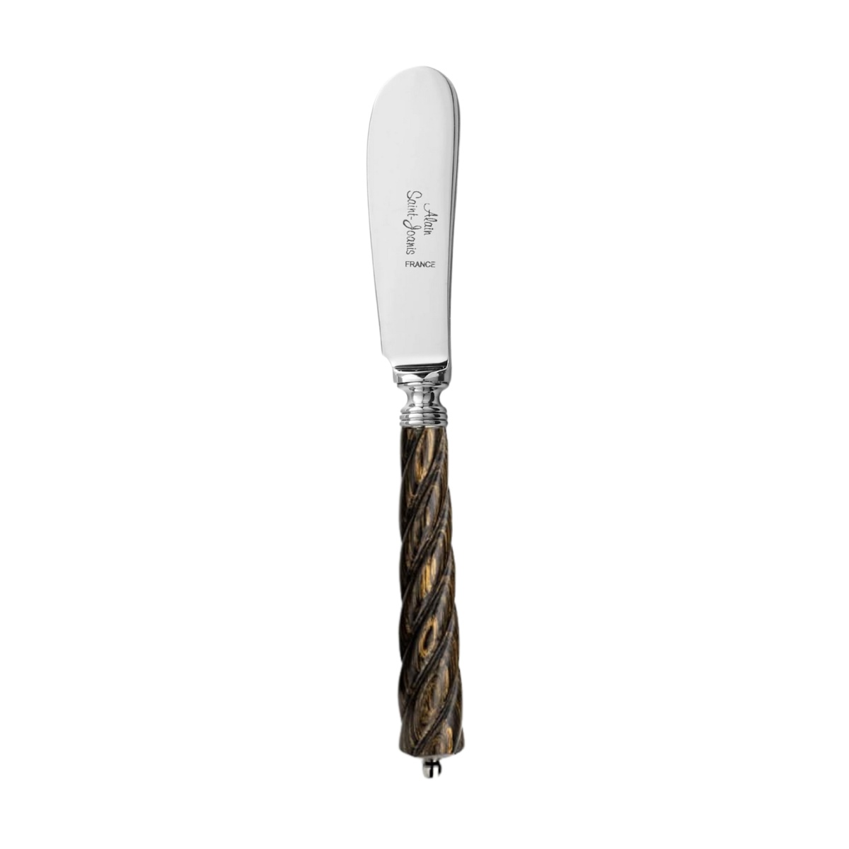 Alain Saint-Joanis, Mistral Black, silver plated, Butter spreader