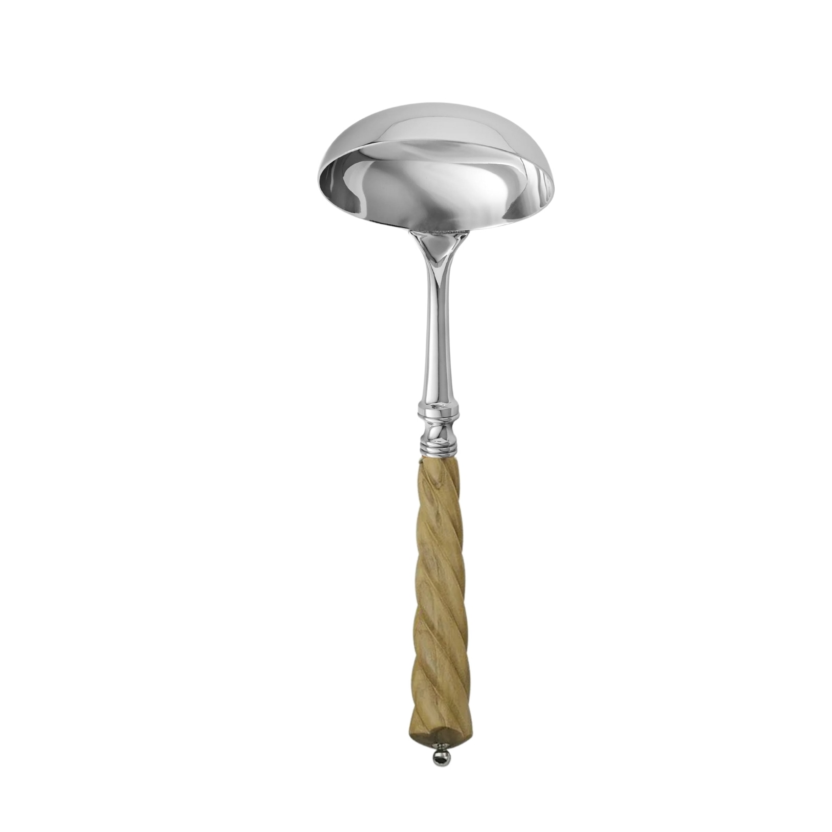 Alain Saint-Joanis, Mistral Olivewood, silver plated, Soup ladle