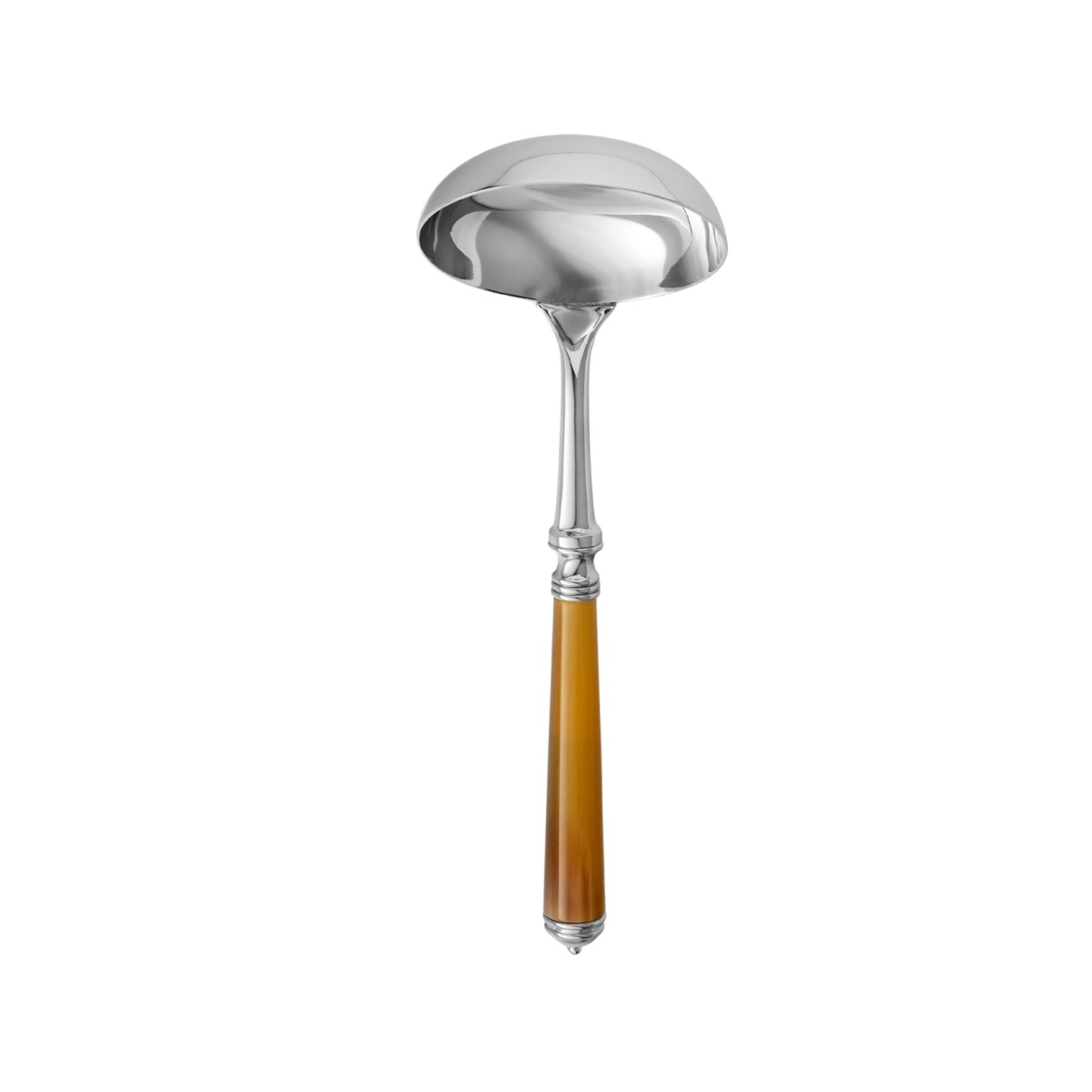 Alain Saint-Joanis, Marbella Dark Horn, silver plated, Soup ladle