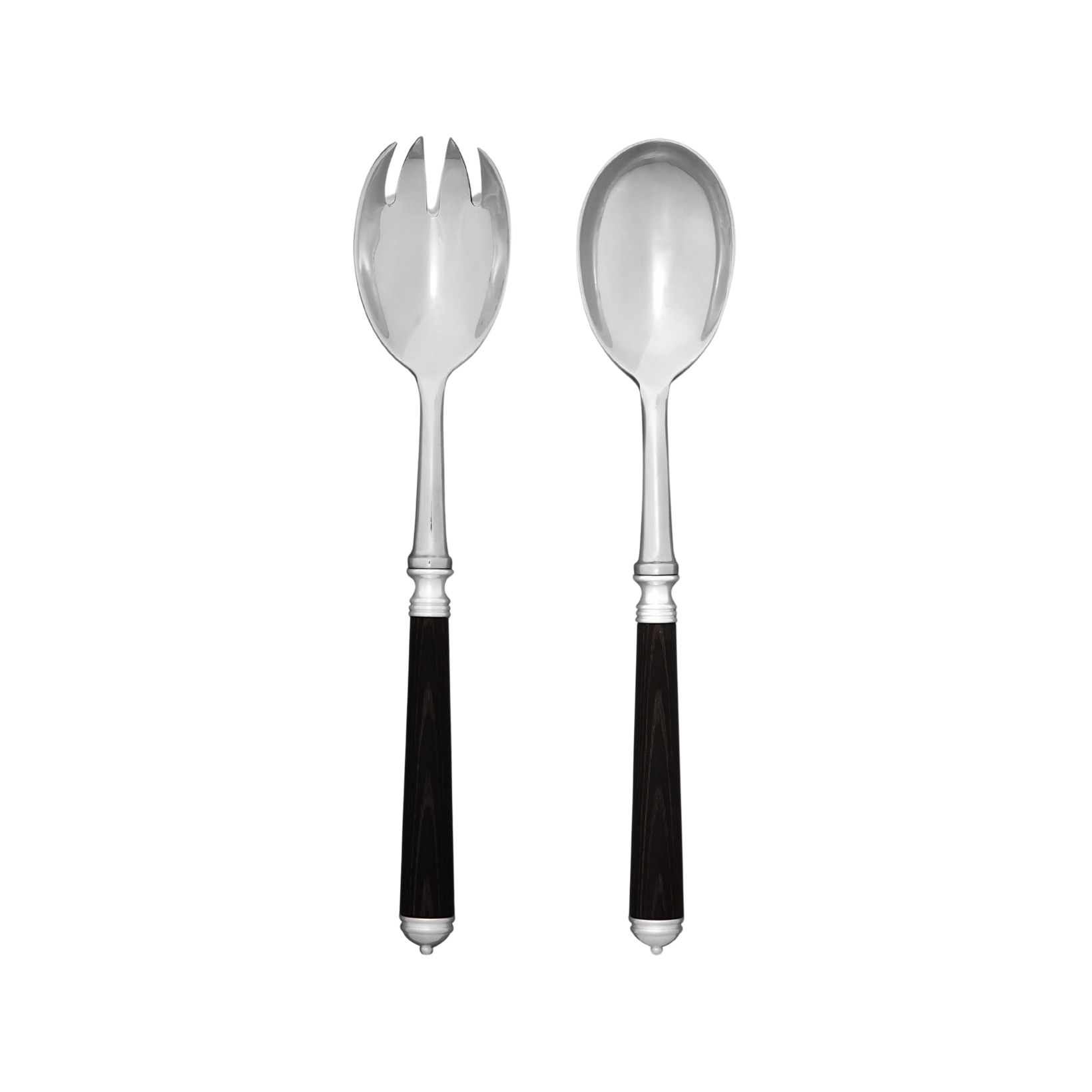 Alain Saint-Joanis, Marbella black, stainless steel, Salad serving set