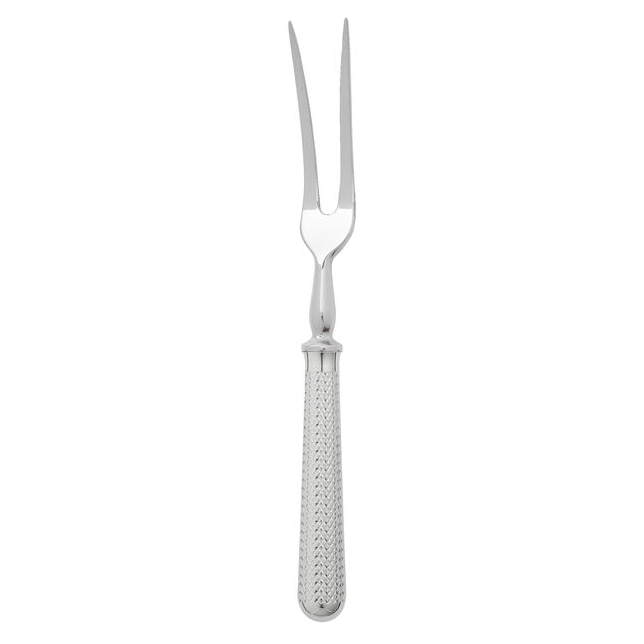Ercuis, Miroir diamant, silver plated, Carving fork