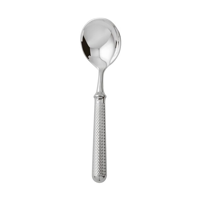 Ercuis, Miroir diamant, silver plated, Bouillon spoon