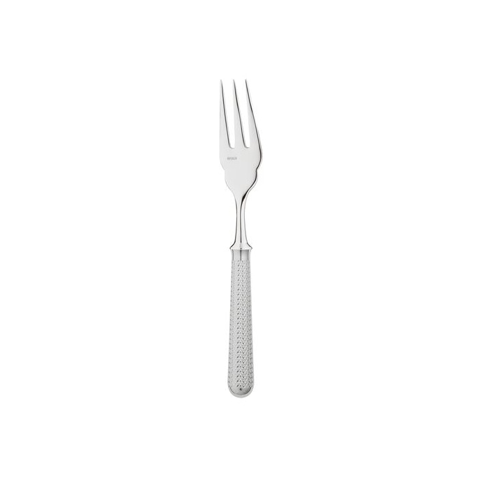 Ercuis, Miroir diamant, silver plated, Fish fork