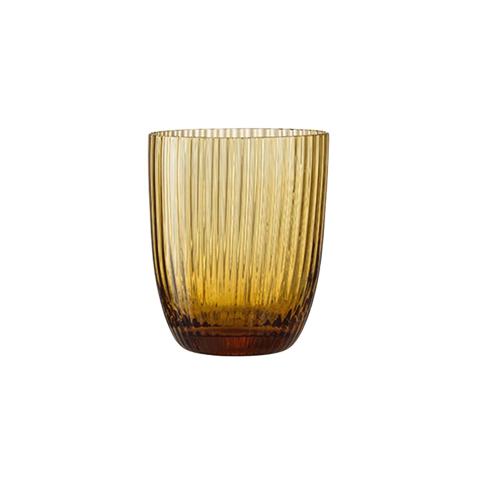 Nason Moretti, Idra glasses, Water glass, amber rigadin