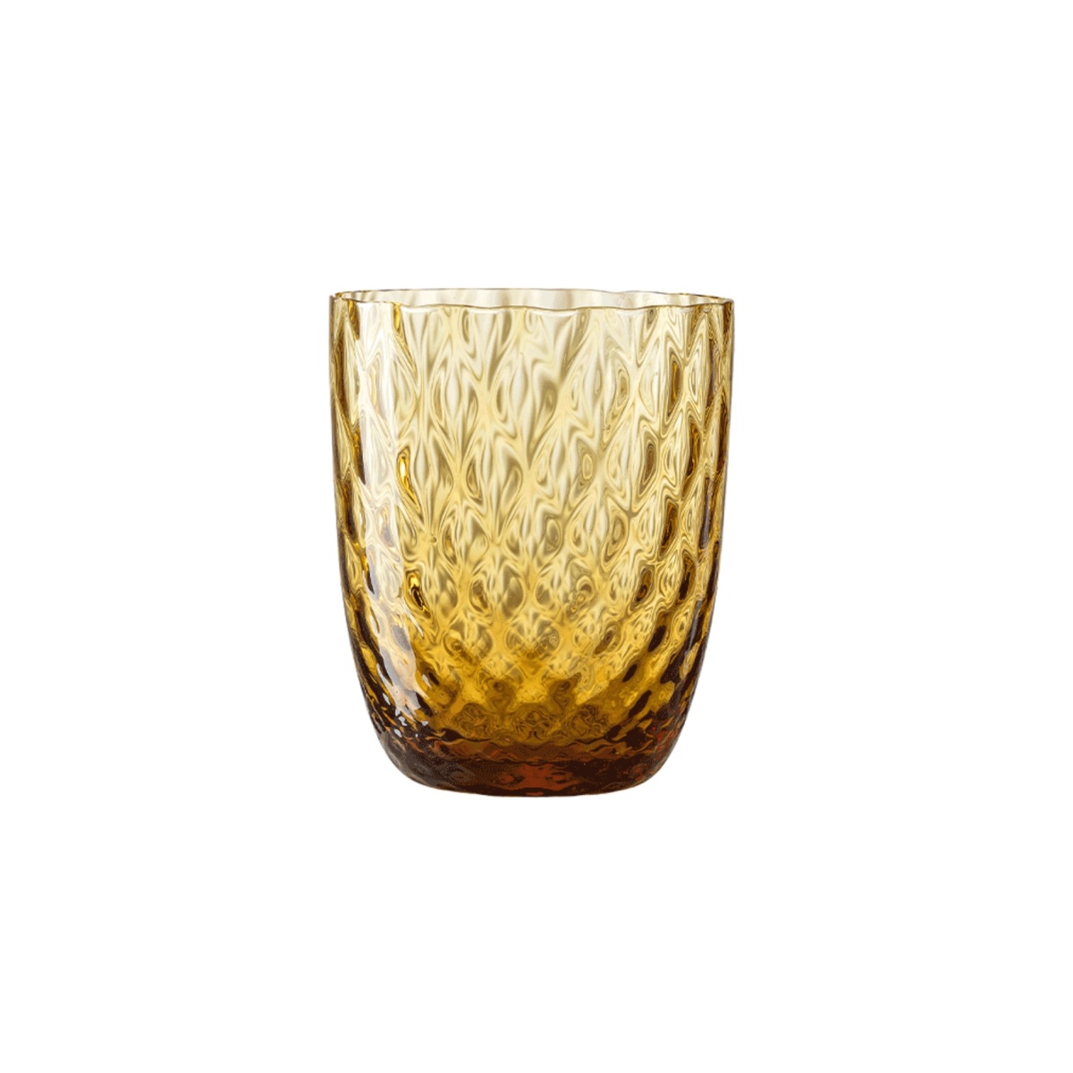 Nason Moretti, Idra glasses, Water glass, amber balloton