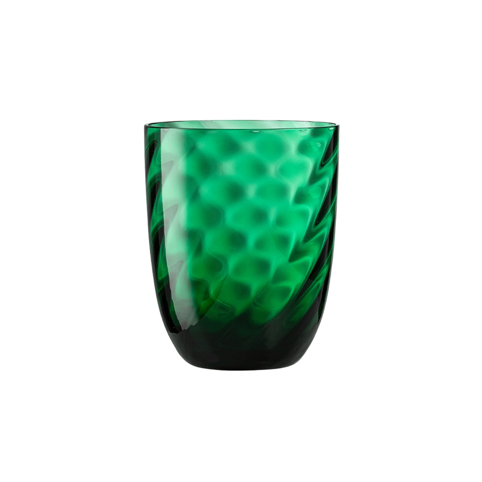 Nason Moretti, Idra glasses, Water glass, lauro green optic twisted