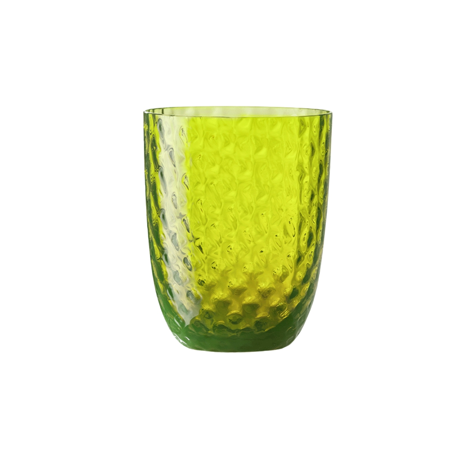 Nason Moretti, Idra glasses, Water glass, acid green balloton