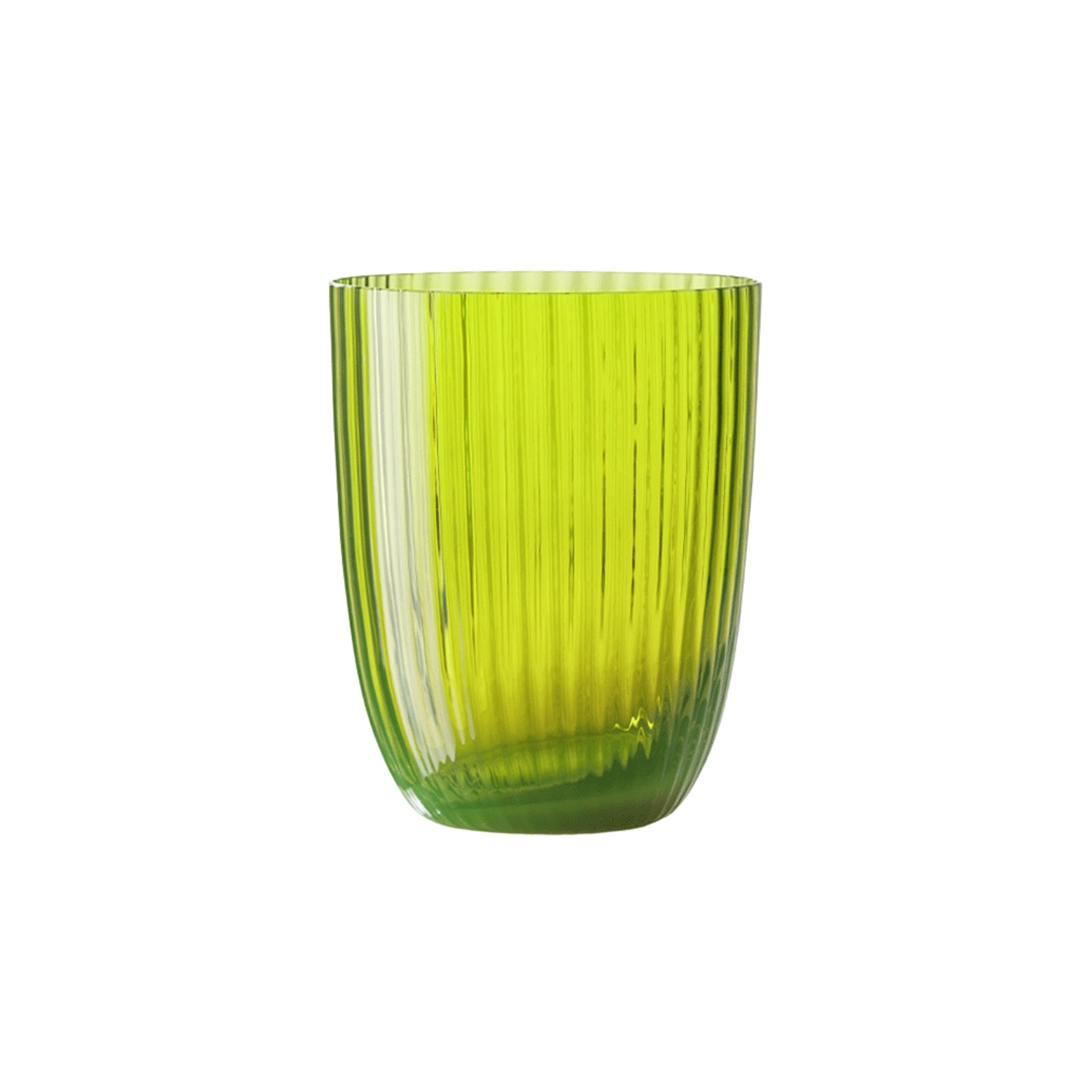 Nason Moretti, Idra glasses, Water glass, acid green rigadin