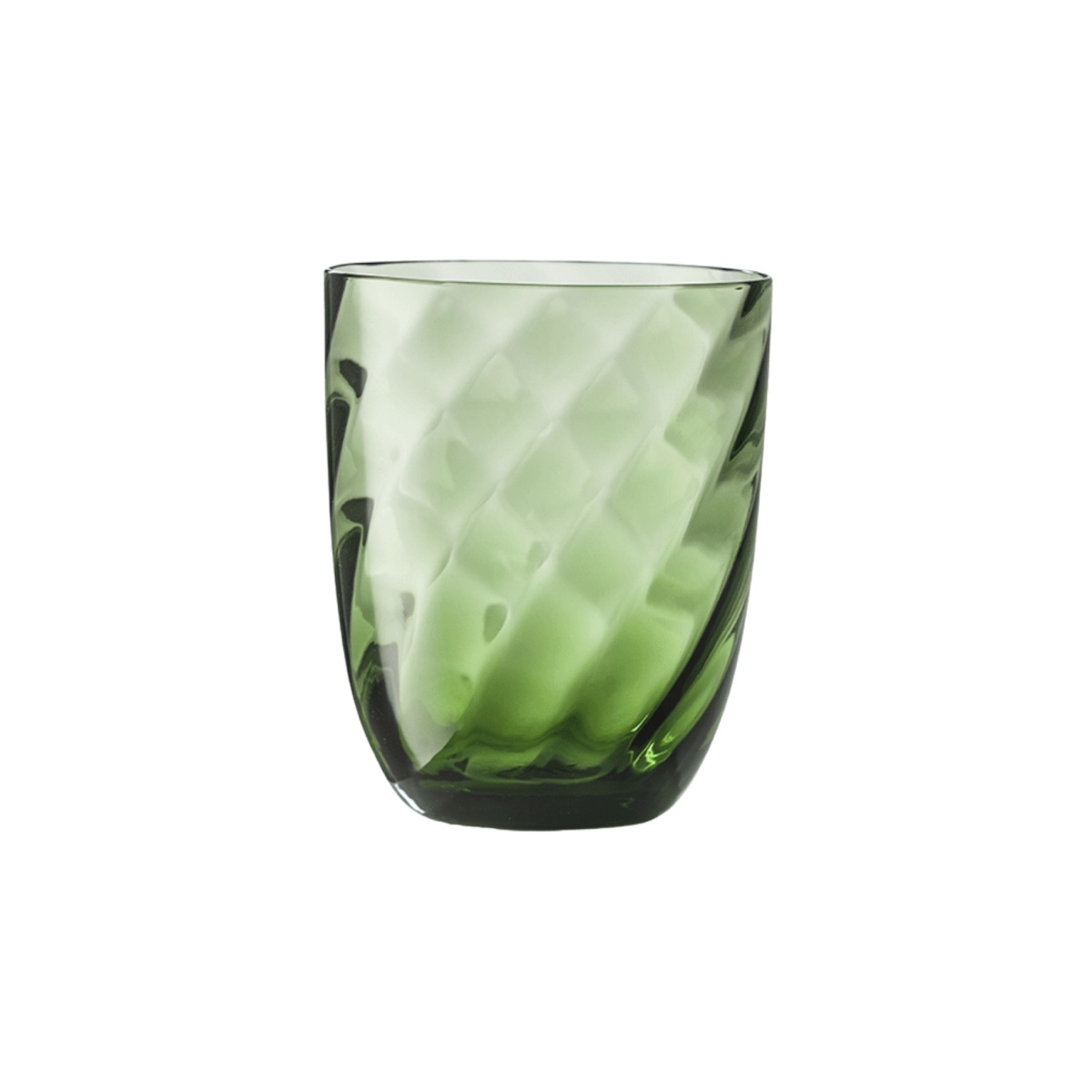 Nason Moretti, Idra glasses, Water glass, soraya green optic twisted